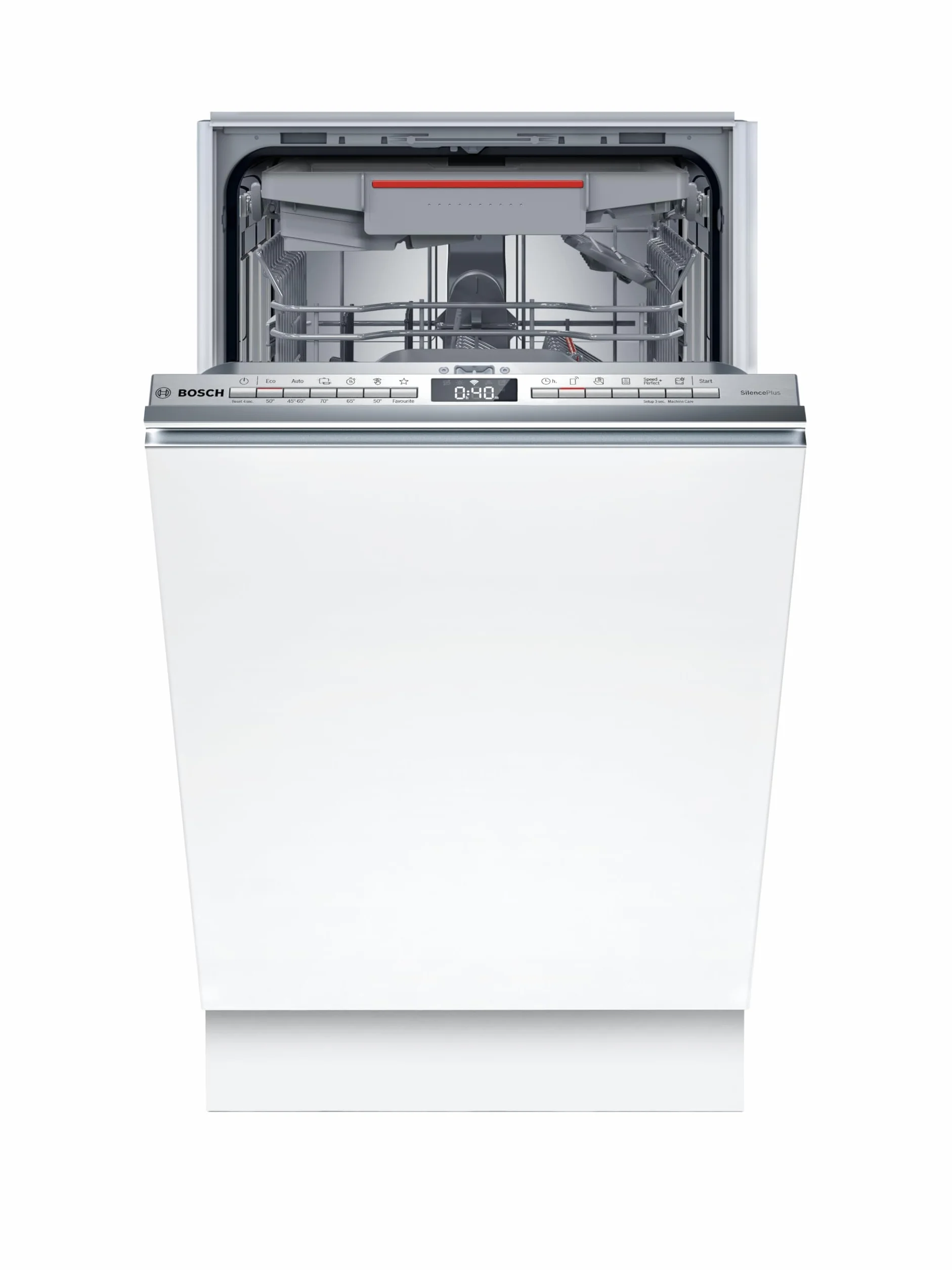 Bosch Lavavajillas Totalmente Integrable 45 cm Serie 4 Home Connect Motor EcoSilence Blanco SPV4EMX25E