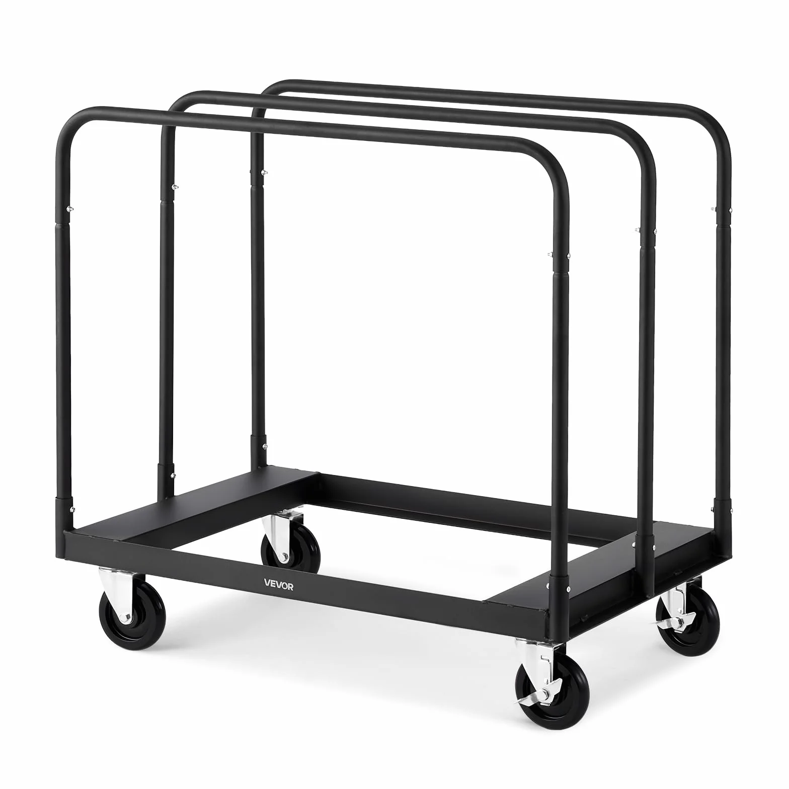 VEVOR Carro para Manipulación de Paneles de Yeso Capacidad de Carga de 680 kg Carro Portaplatos con Ruedas Giratorias de 360°, Manipulación Móvil para Paneles de Construcción, Garaje, Hogar, Almacén