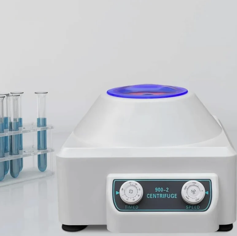 Centrifugadora eléctrica de escritorio digital Centrífuga de mesa con tiempo y velocidad ajustable para hospitales laboratorios bioquímicos 23 x 25,8 x 17 cm