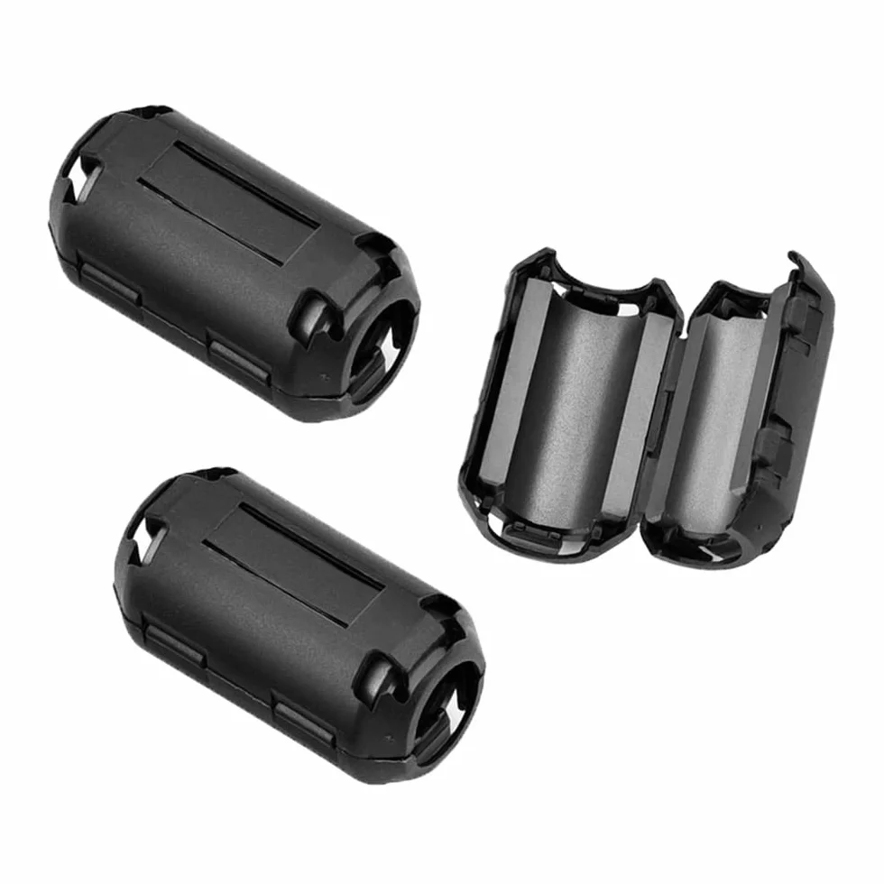 3 Piezas Núcleo de Anillo de Ferrita Clip de Cable Supresor de Ruido EMI RFI Filtro de Alta Frecuencia 13 mm Diámetro Interior