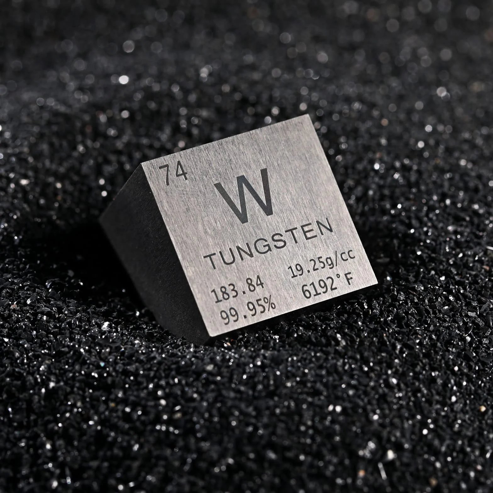 Cubos de densidad cúbica, cubo de elementos de alta densidad para colecciones de elementos, material de experimento de laboratorio, experiencia de objetos pequeños pesados (tungsteno, 1 pulgada)