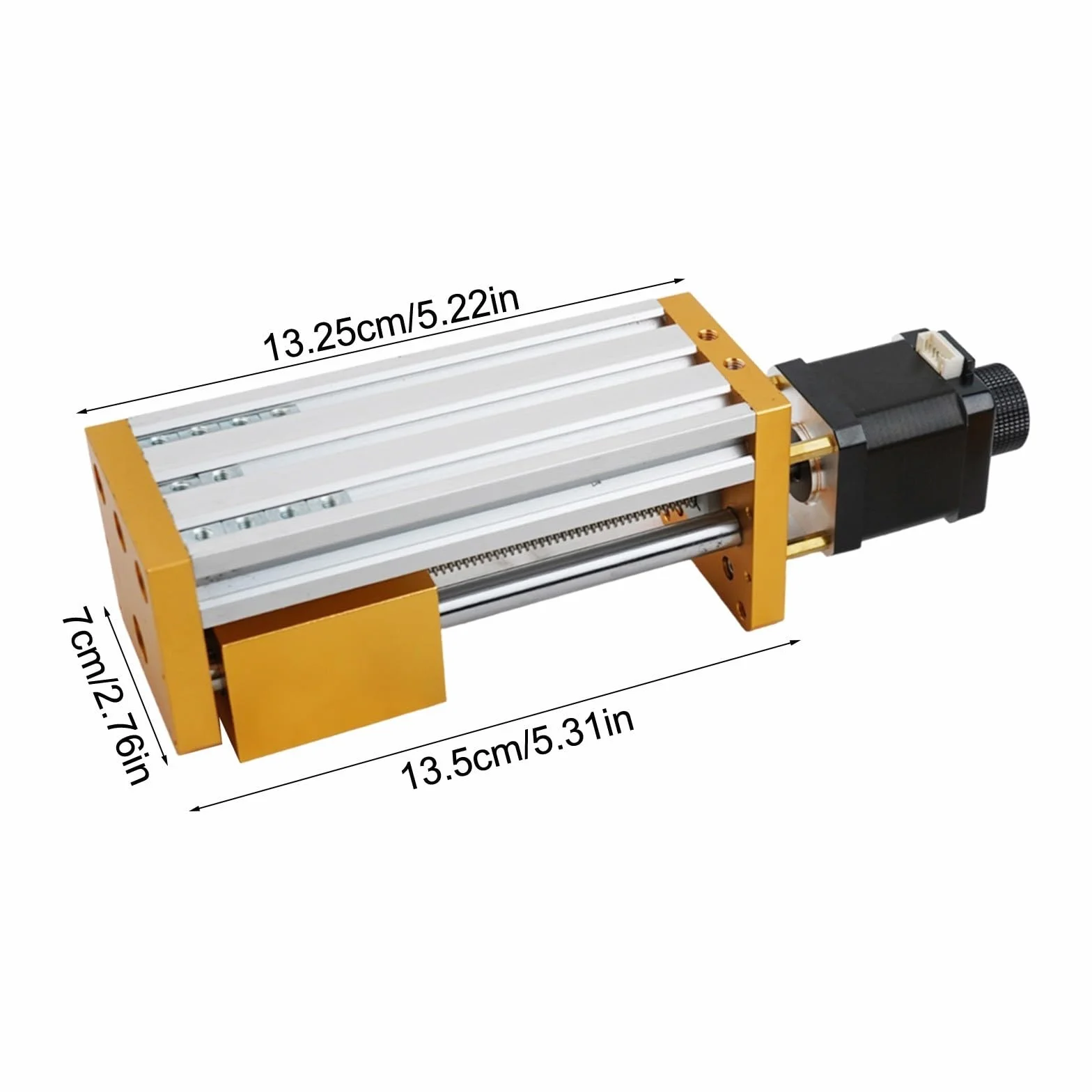 Etapa linear de aluminio de la diapositiva de Z con el tornillo de bola, viaje de los 85Mm para la máquina del CNC, sistema de alto movimiento de poco ruido,