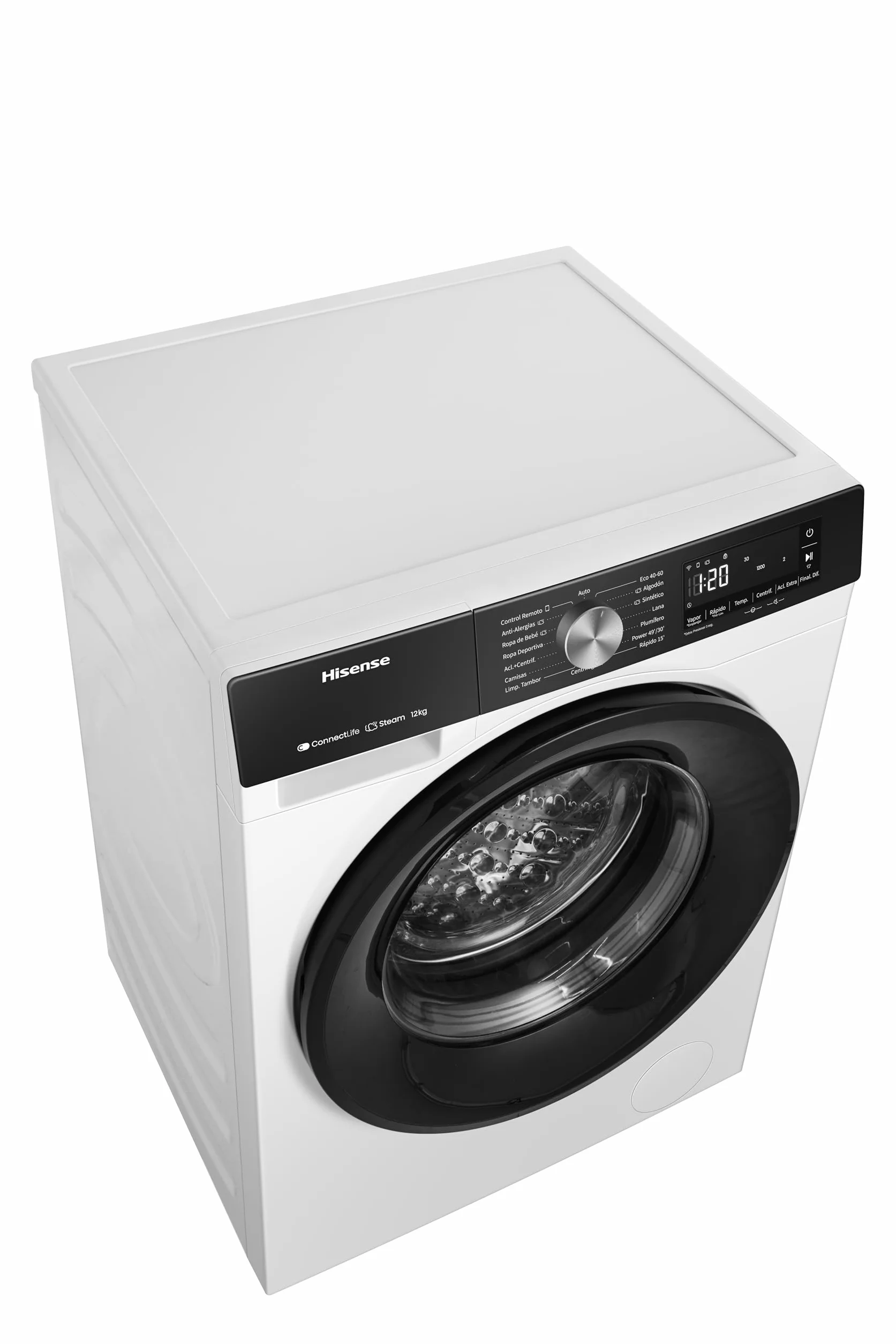 Hisense WF3S1243BW3 Lavadora 12 Kg 1400 RPM 19 Programas PureJet Blanco