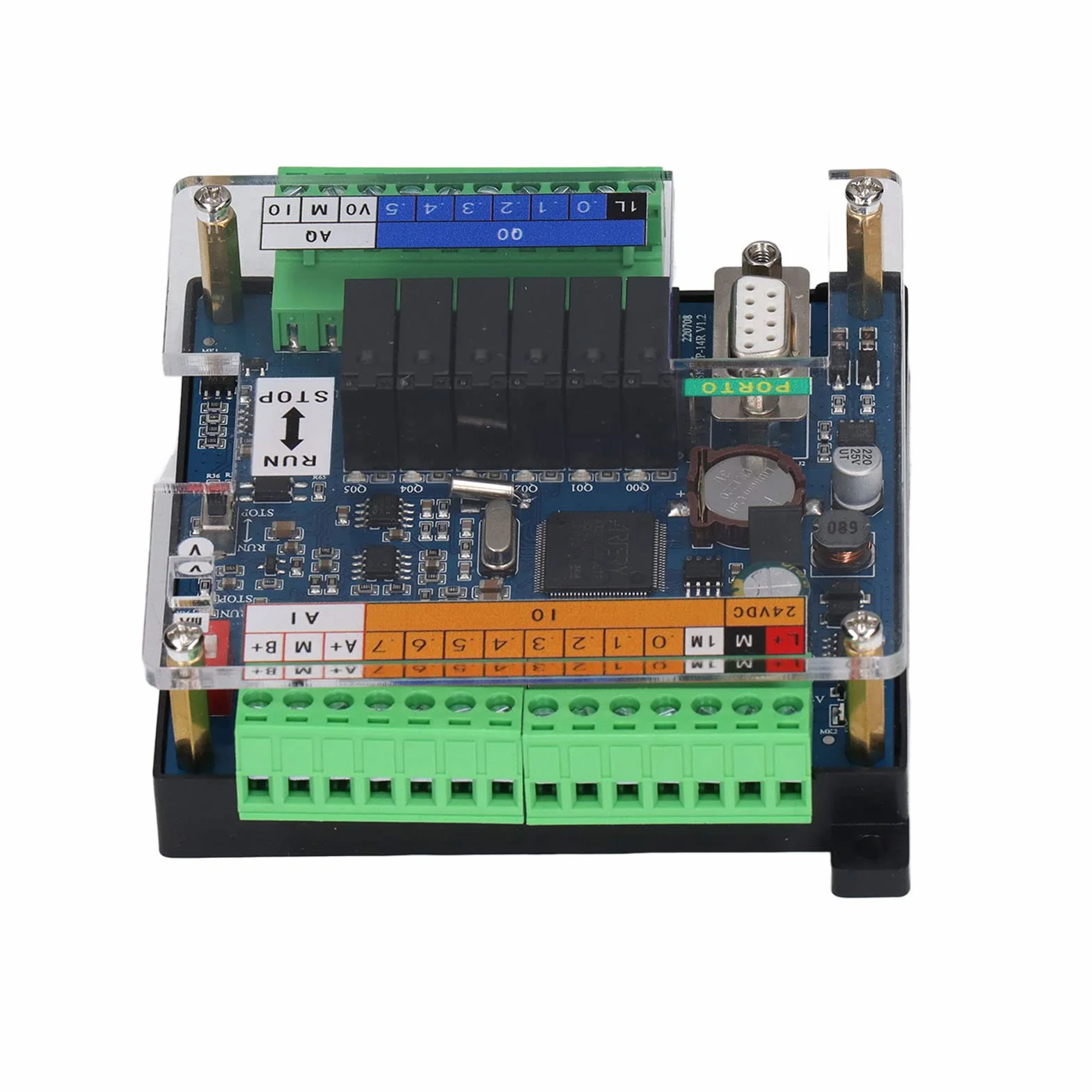 Placa De Control Industrial Controlador Lógico Programable PLC CPU 222XP Accesorio Compatible Con S7 200 Para Control 24V DC
