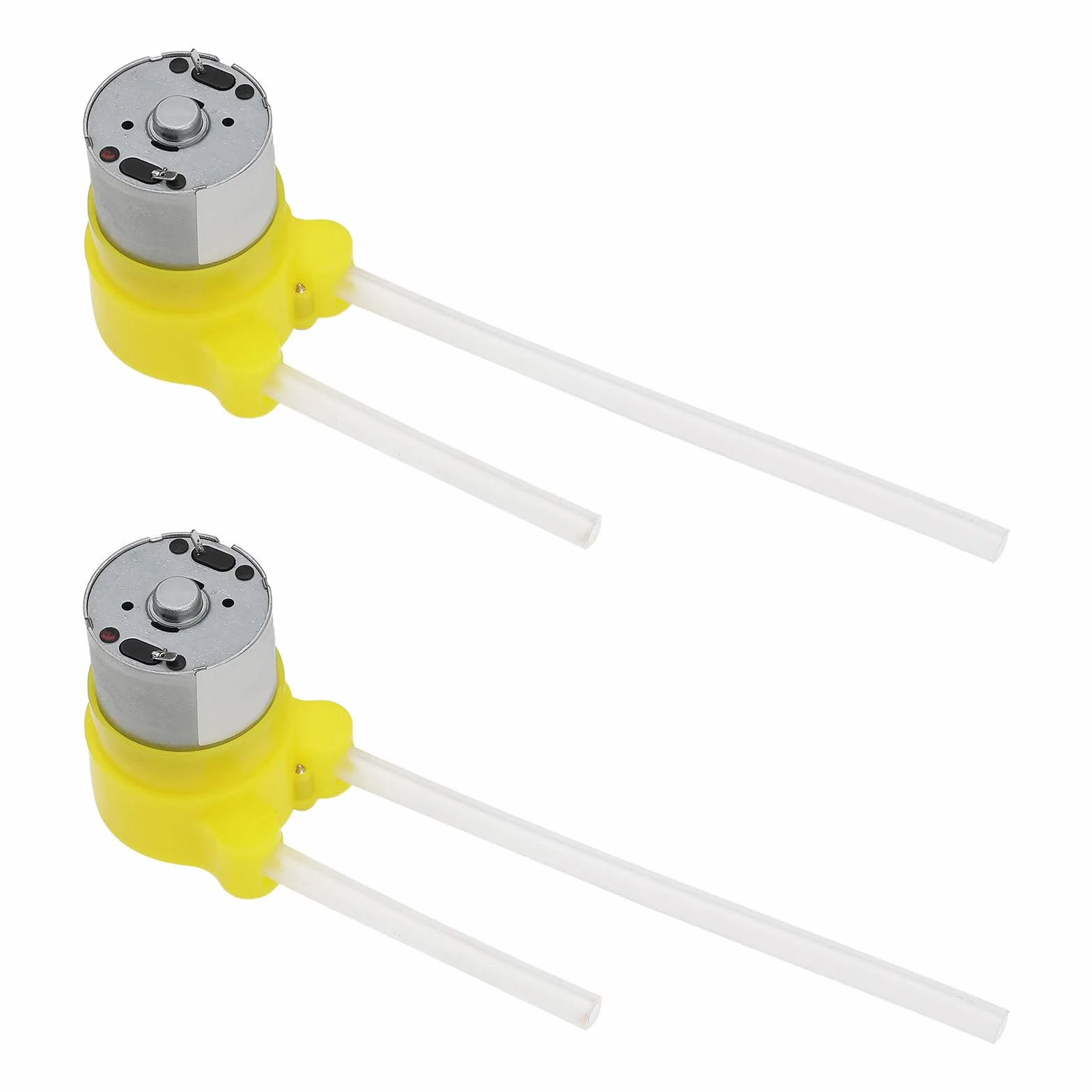 ECSiNG 2 Piezas de Bomba Peristáltica de 60 Ml/min Y 12 V Pequeña Bomba Dosificadora de Líquidos para Bricolaje Adecuada para Acuarios Dispensadores de Jabón Desinfectantes