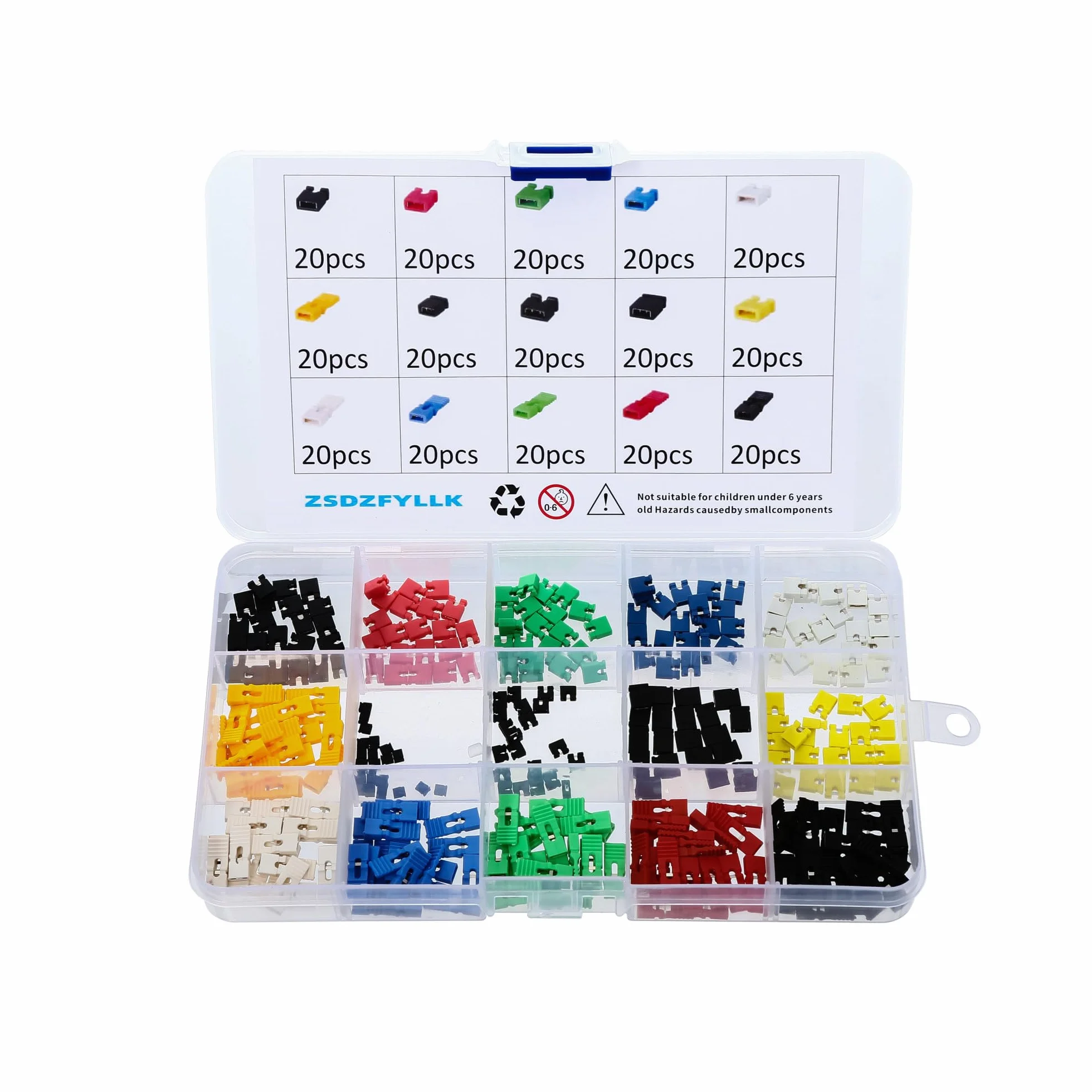 Juego de 300 Tapas Mixtas 2,54 mm 2,0 mm 1,27 mm para Arduino Raspberry Pi PCB Jumper Cap Shunts