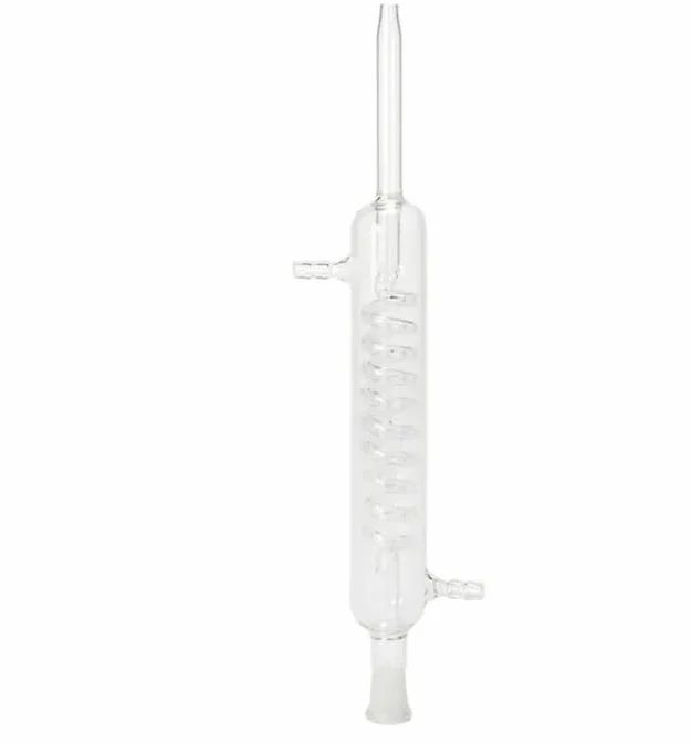 fondo redondo del frasco destilado de vidrio de si Matraz de fondo redondo de vidrio de borosilicato de 500 ml con condensador de vidrio en espiral