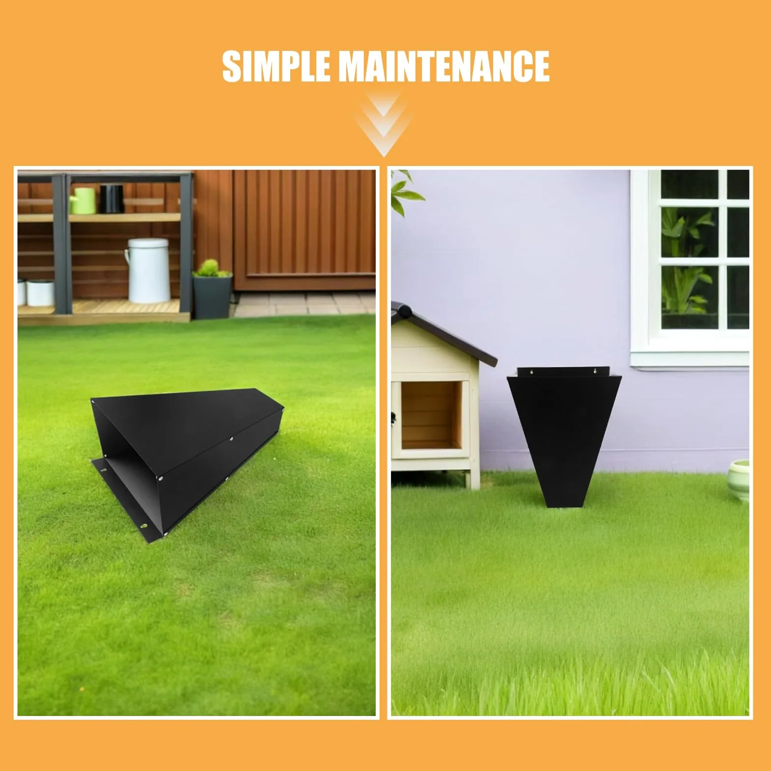 Cono de Sacrificio 2 Piezas Negro de Acero Inoxidable para Aves y Compatible con Procesamiento en Granjas Avícolas