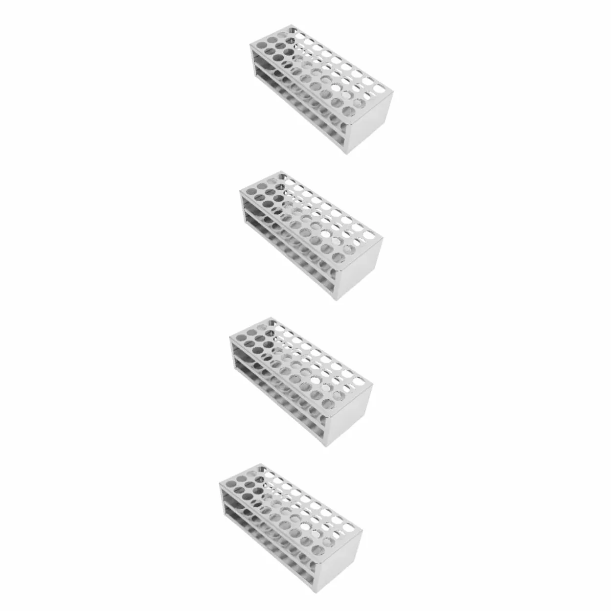 SOLUSTRE 4piezas Organizador De Tubos De De Slots Acero Inoxidable Soporte Para Tubos De Compatible De Diámetro Diseño Portátil y
