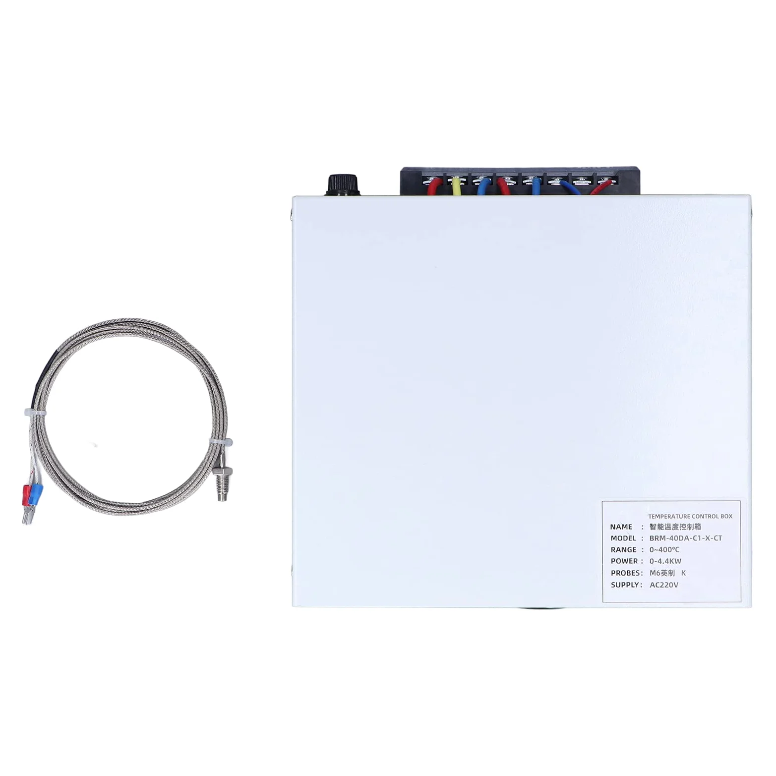 KIMISS Caja de Termopar con Controlador de Temperatura PID para Hornos IR, relé de Estado Sólido Autoajustable de 0-400 ℃, AC220V (#2)