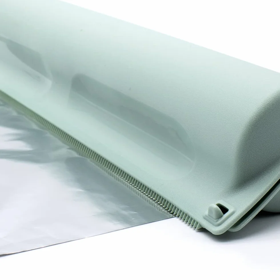 CABLEPELADO Porta Rollos Plastico Papel Film Aluminio Dispensador Envoltura Cortador Verde