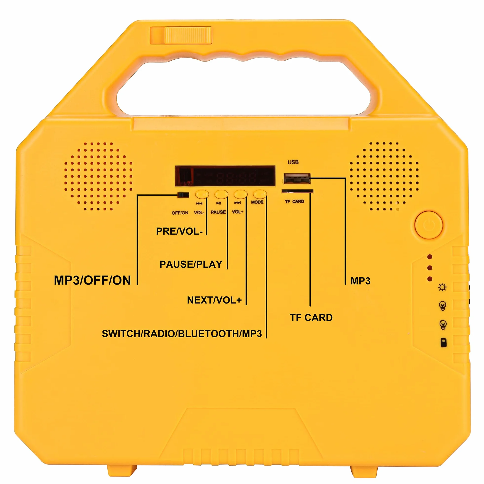 Sistema de iluminación solar de emergencia, kit de generador de energía solar portátil para alimentación de emergencia, hogar y exterior, generador solar multifunción