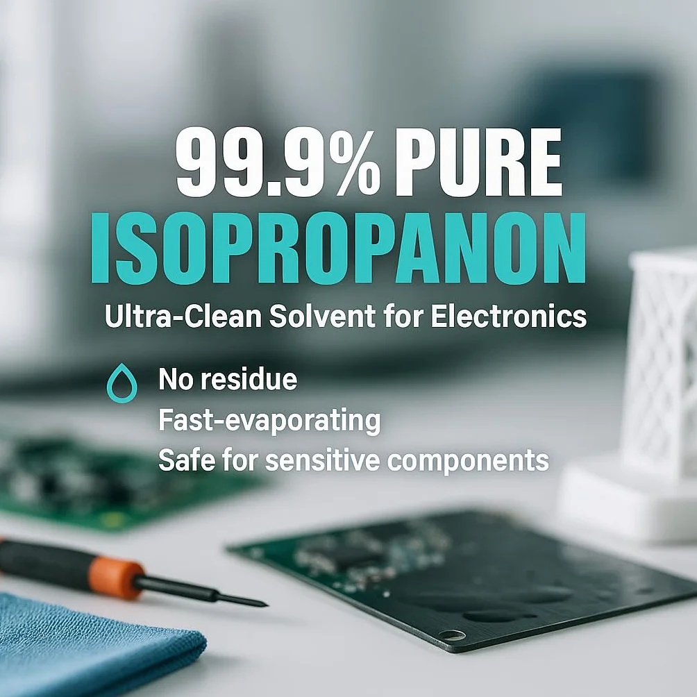 GiDeli Isopropanol Técnico 5x 5l - Alcohol isopropílico 99,9% - Limpieza de componentes electrónicos y accesorios de impresora 3d