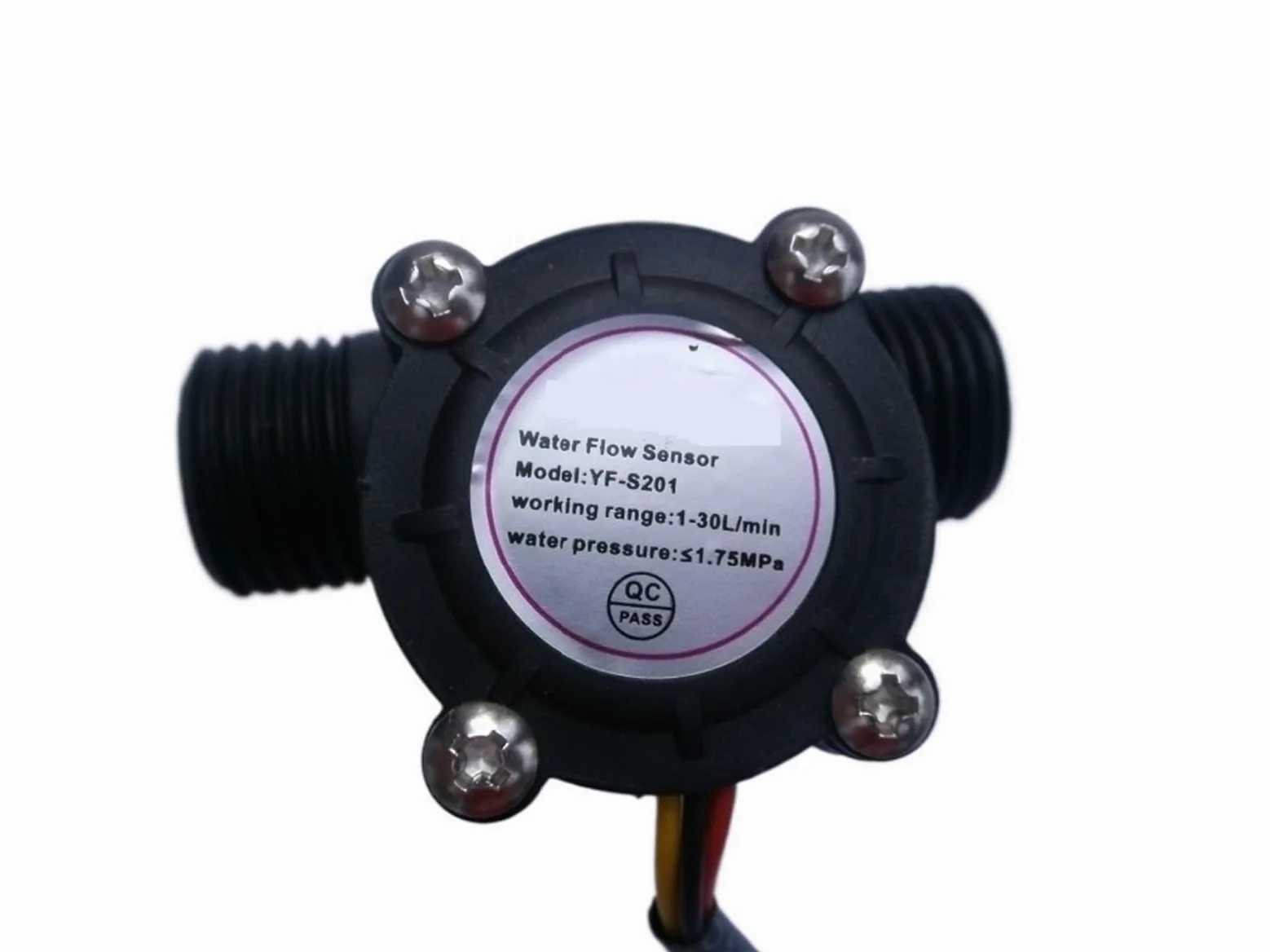 G1/5.1 cm Sensor de flujo de agua Contador de caudalímetro 1-30L/MIN