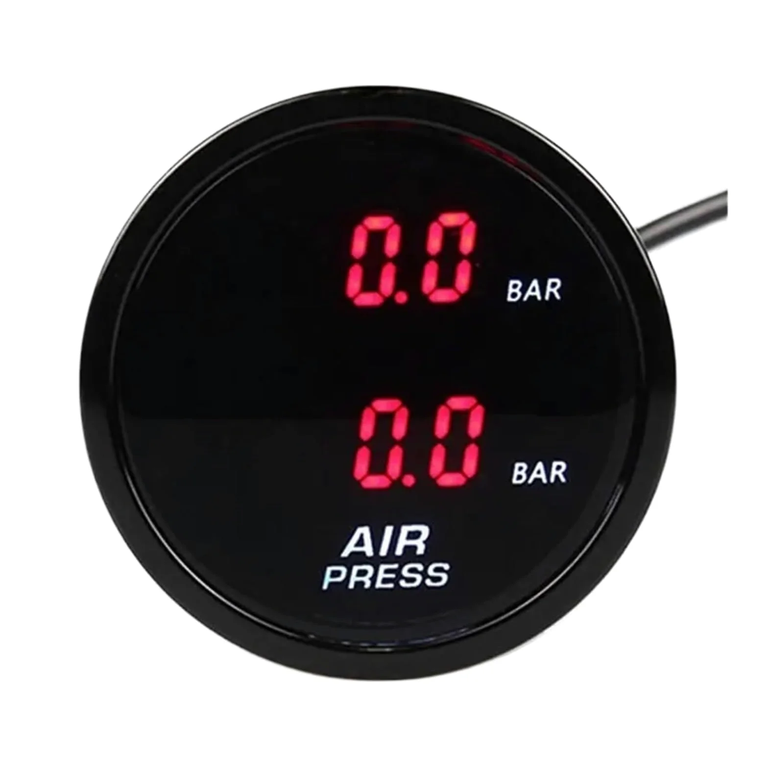 Regulador de presión, Interruptor De Presión, Indicador Aire Dual, Lectura Digital 52 Mm, Suspensión PSI Con Sensores Eléctricos,para compresor(Bar Blue)