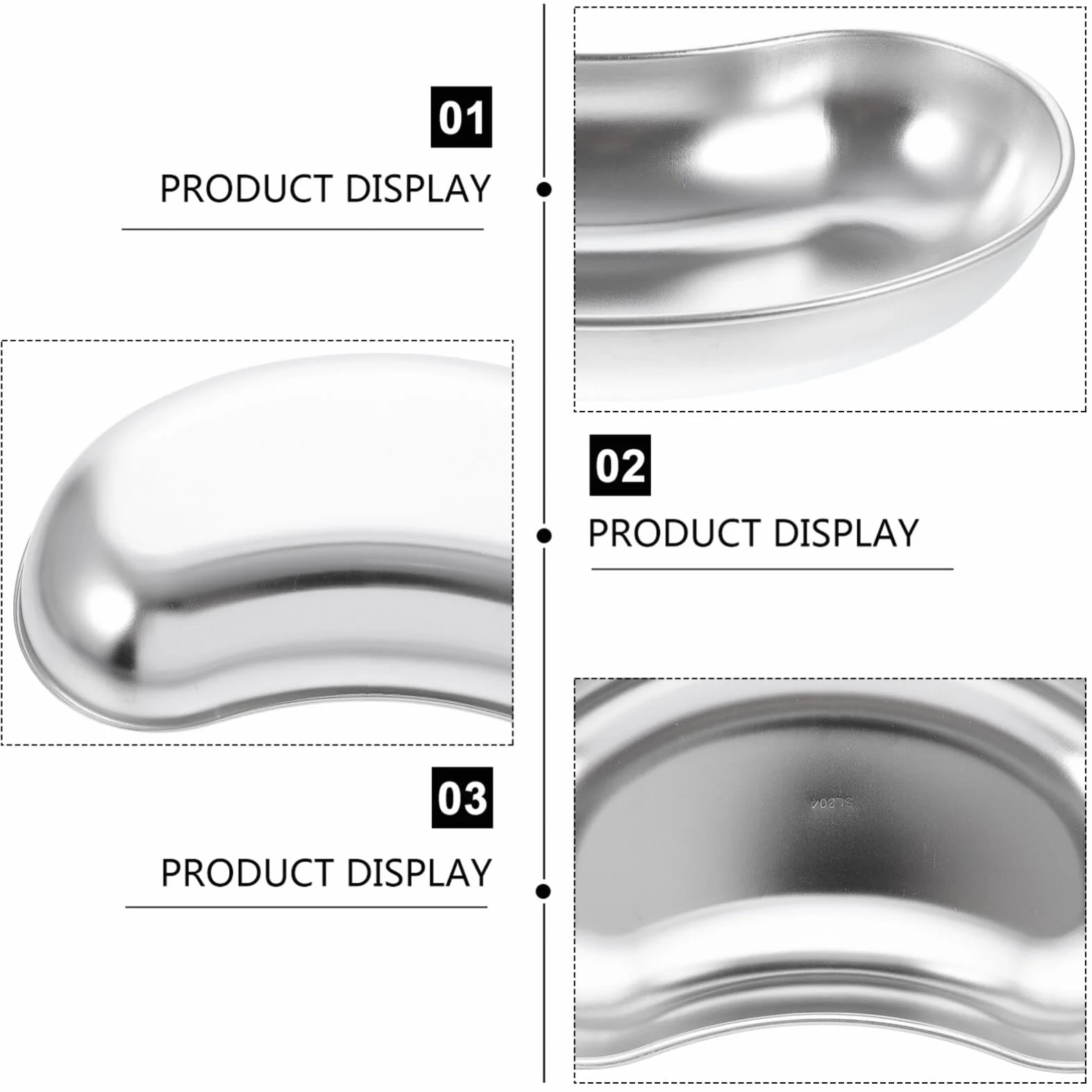 Scicalife Bandeja de Acero Inoxidable para Riñonera Lavabo Emesis Instrumentos Dental Quirúrgicas