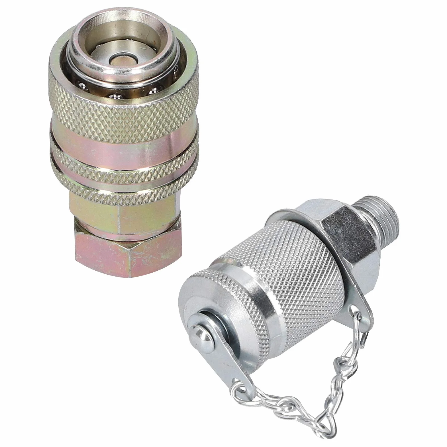 Conector de Acoplamiento Rápido Adaptador de Prueba de Presión Hidráulica G1/8 Resistente a Alta Presión
