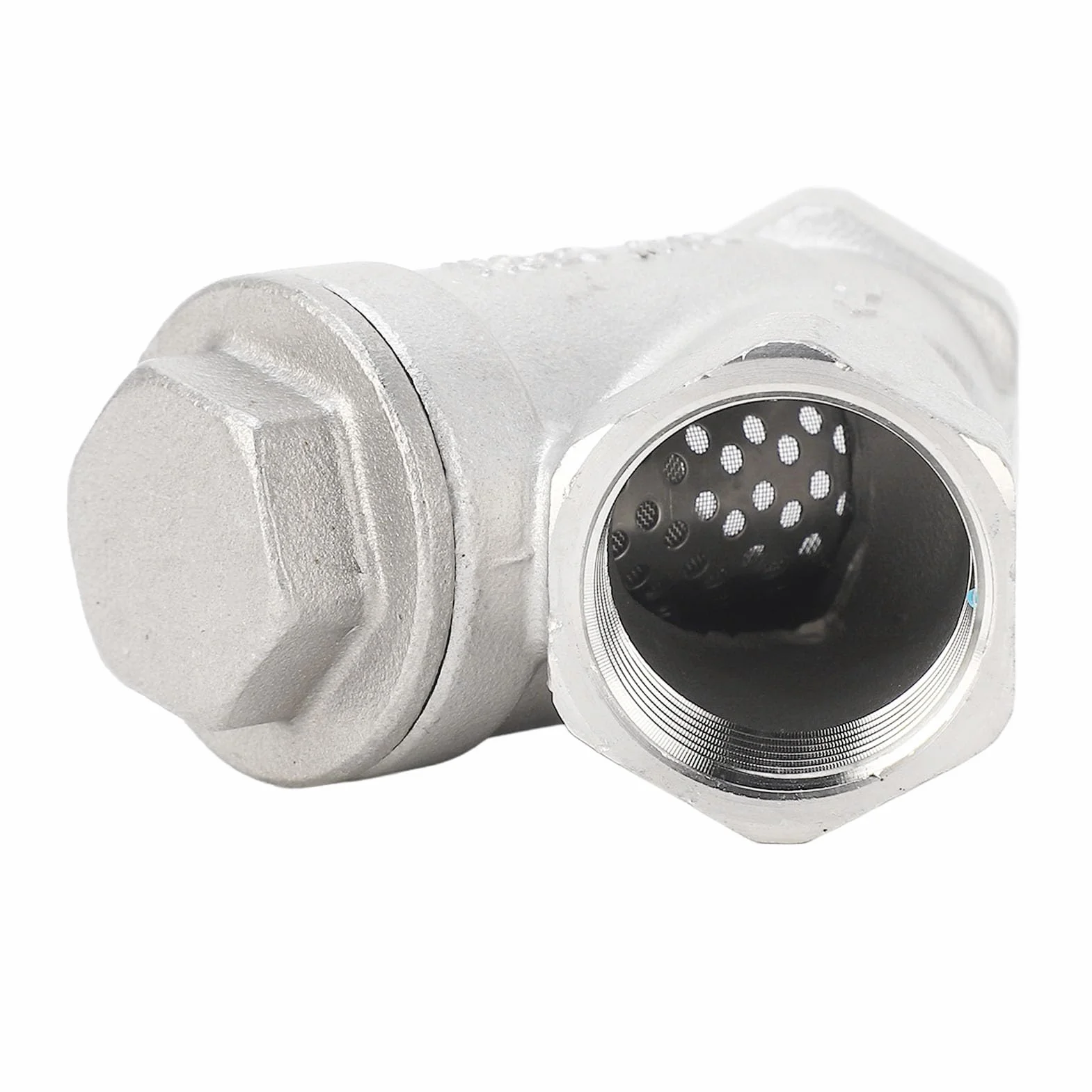 Filtro en Y 3/4 Pulg. DN20 PT Rosca Acero Inoxidable Malla de Doble Capa para Agua, Petróleo, Gas