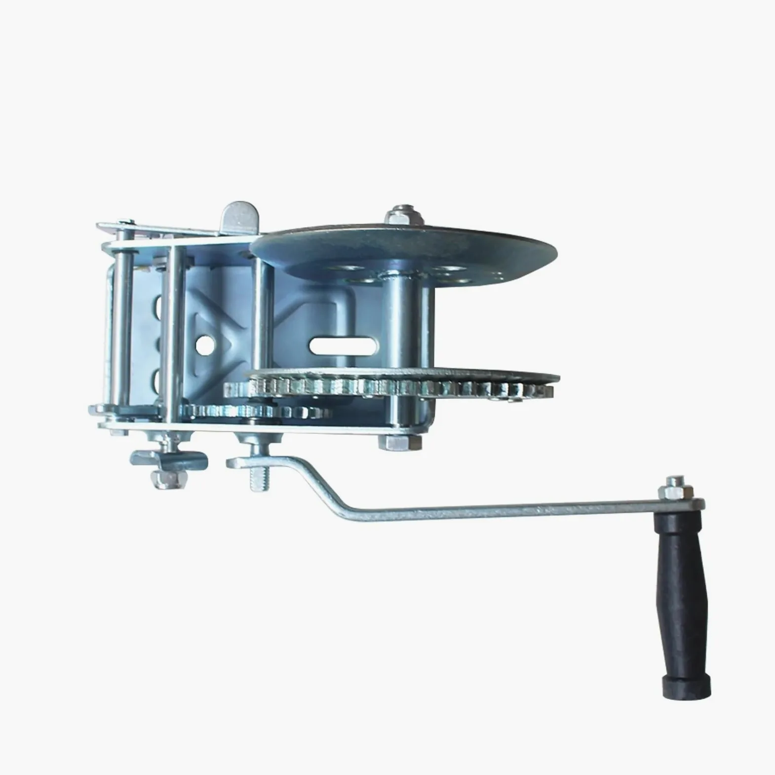 Cabrestante de tracción 1 cabrestante manual pequeño con manivela de 1200, 1600, 2500 y 3000 libras for barco, camión, cabrestante manual automático, herramienta de elevación con eslinga Ideal para re