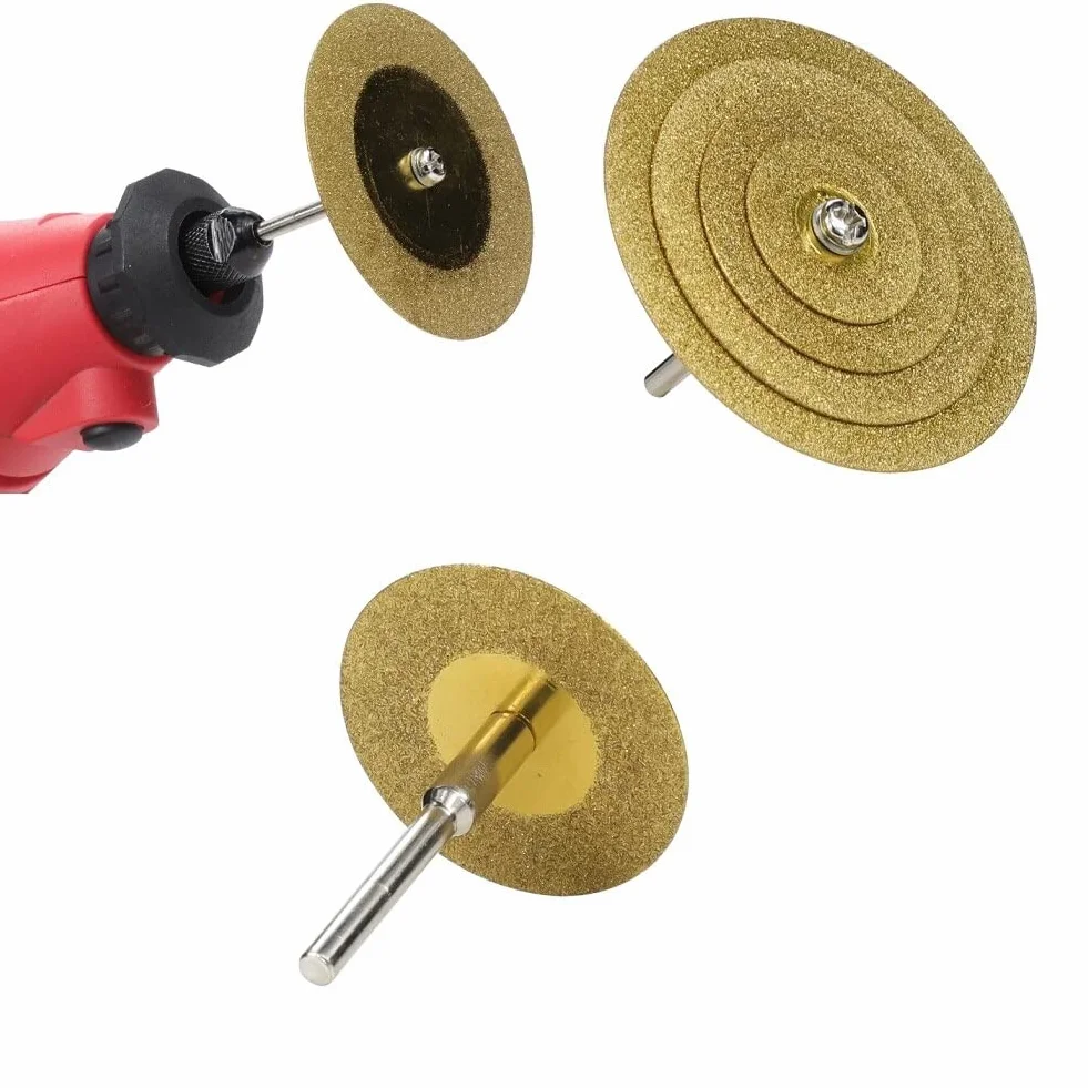 Discos de corte de diamante con revestimiento de titanio 20/30/40/50 mm para vidrio cerámica piedras preciosas metal