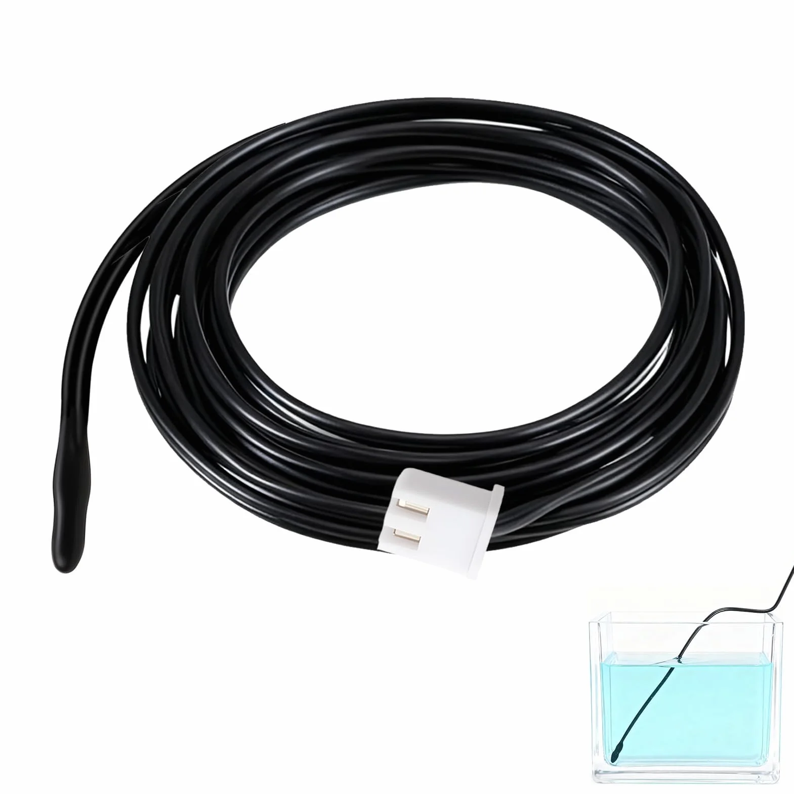 Sondas de Sensor de Temperatura NTC 10K 100cm Termorresistente Impermeable para Aire Acondicionado