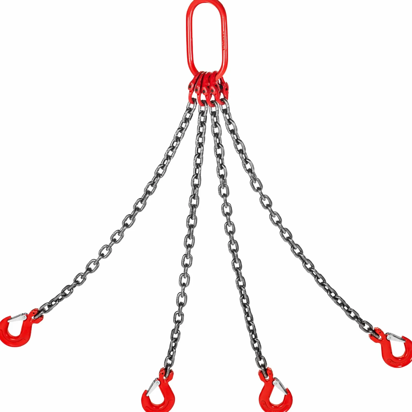 Mophorn G80 Eslinga de Cadena de Elevación de 4 Patas 1 m 4T Diámetro 8 mm