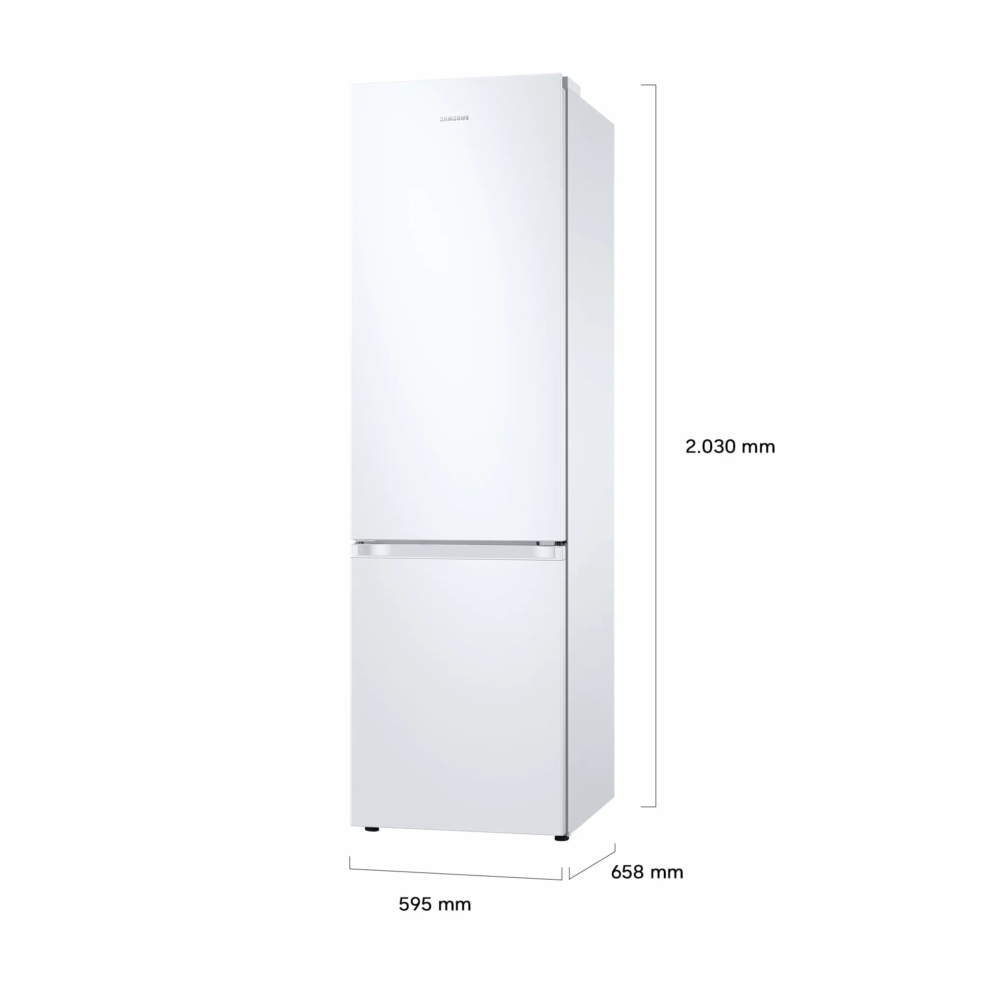 Samsung RB38C605CWW/EF Frigorífico Combi No Frost Blanco Clase C SmartThings AI Energy Mode