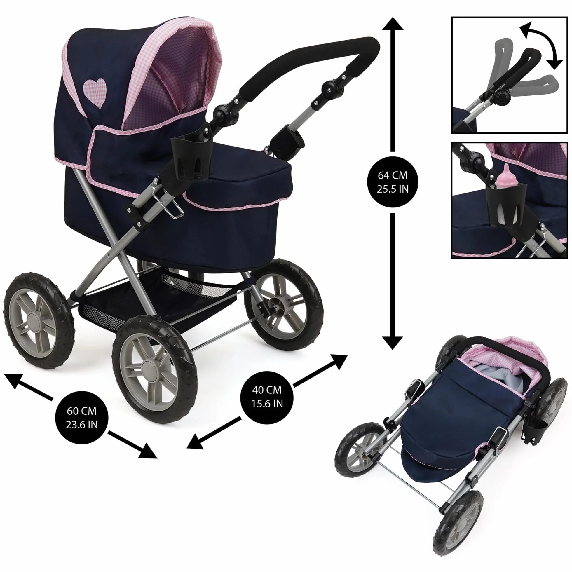 Cochecito para muñecas 509 Crew Classic Navy 18 piezas a partir de 3 años Azul Marino