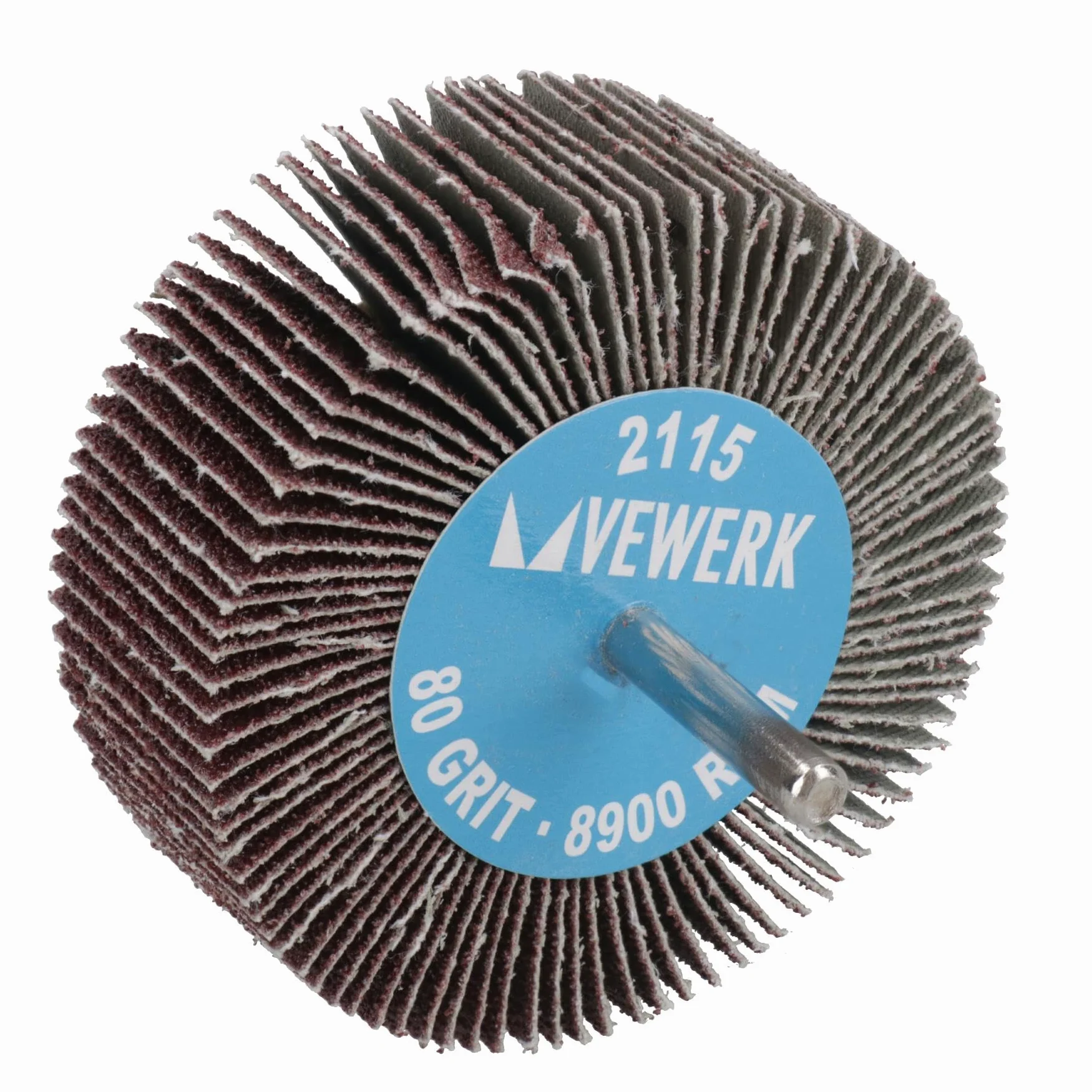 Almohadillas de lijado abrasivas de grano 80 de 80 mm para taladros, amoladoras, vástago de 6 mm, 100 unidades