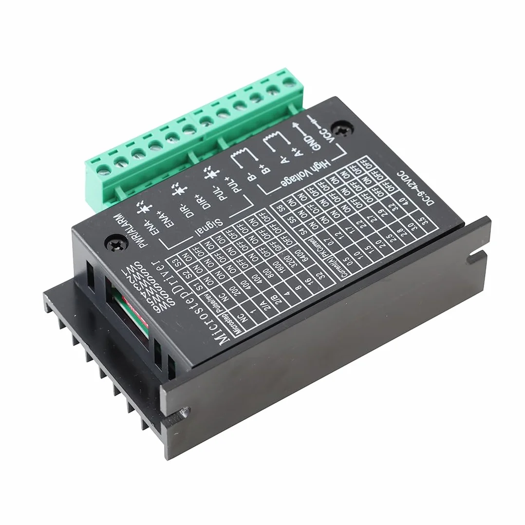 TB6600 Controlador de Motor Paso a Paso 4.0A 9-42V Driver CNC 32 Segmentos para Motor Nema 17/23/34 42/57 e Impresora 3D (Paquete de 2)
