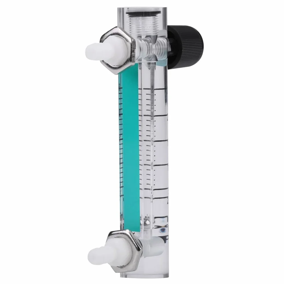 Medidor de flujo de gas oxígeno y aire, 2.5-25LPM, 8 mm, con válvula de control