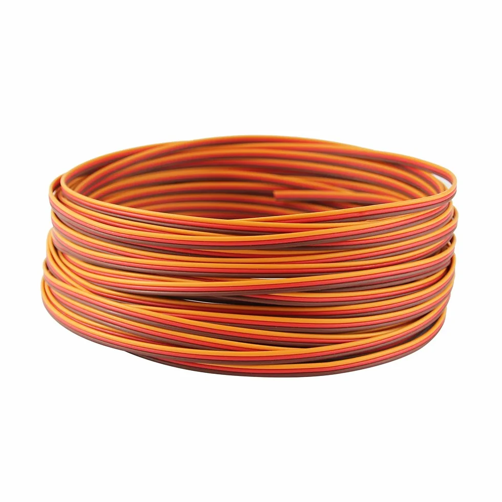 Roll Over Image to Zoom in 50 Feet 22AWG Servo Extension Cable Wire for RC Helicopter Drone Cars