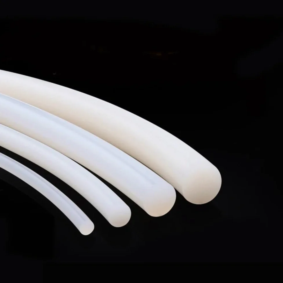 Tiras de sellado de junta de goma blanca con junta tórica de 1 pieza, sello de cable de silicona de alta temperatura for electrodomésticos(2M*20MM)
