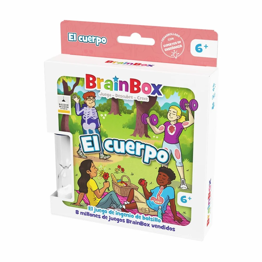 BrainBox Pocket El Cuerpo Juego de Cartas a Partir de 6 Años 1 Jugador 10 Minutos Español