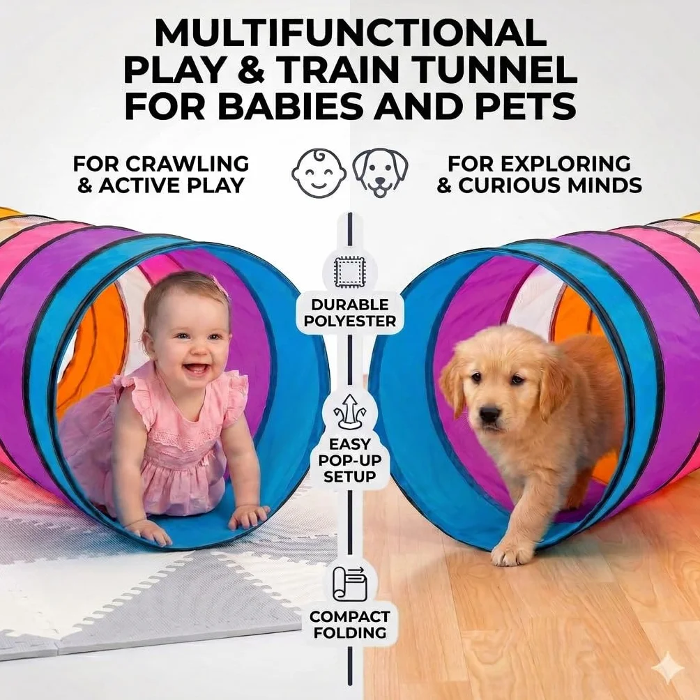 Tunel Plegable para Niños 180 cm Hawaii Sunset B