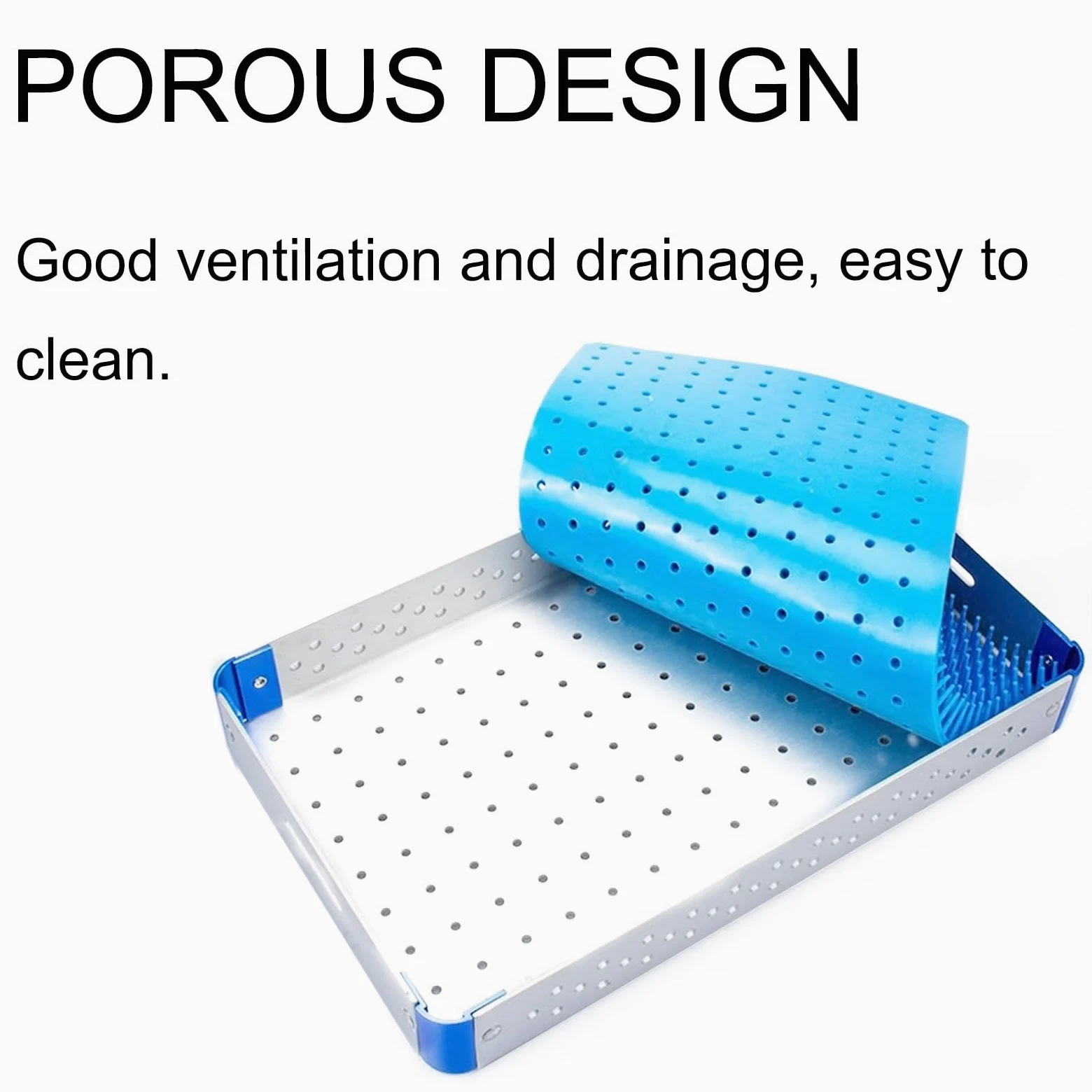 Caja de esterilización de instrumentos de aleación de aluminio, bandejas dentales con almohadilla de silicona, resistente a altas temperaturas y presiones