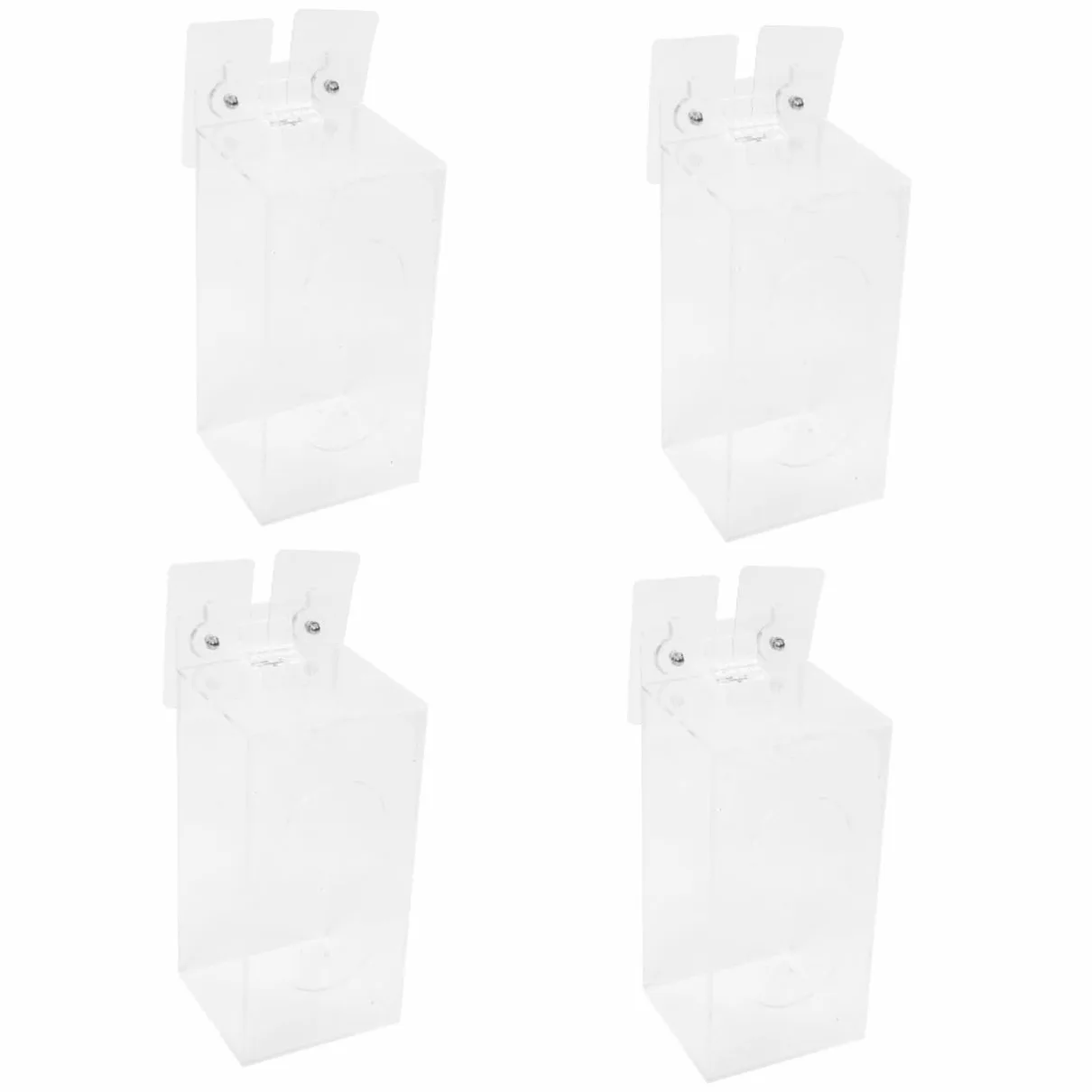 Hemobllo 4piezas Dispensador De Guantes Desechables De Pared Con Organizador De Guantes y De Almacenamiento Práctica y Resistente y