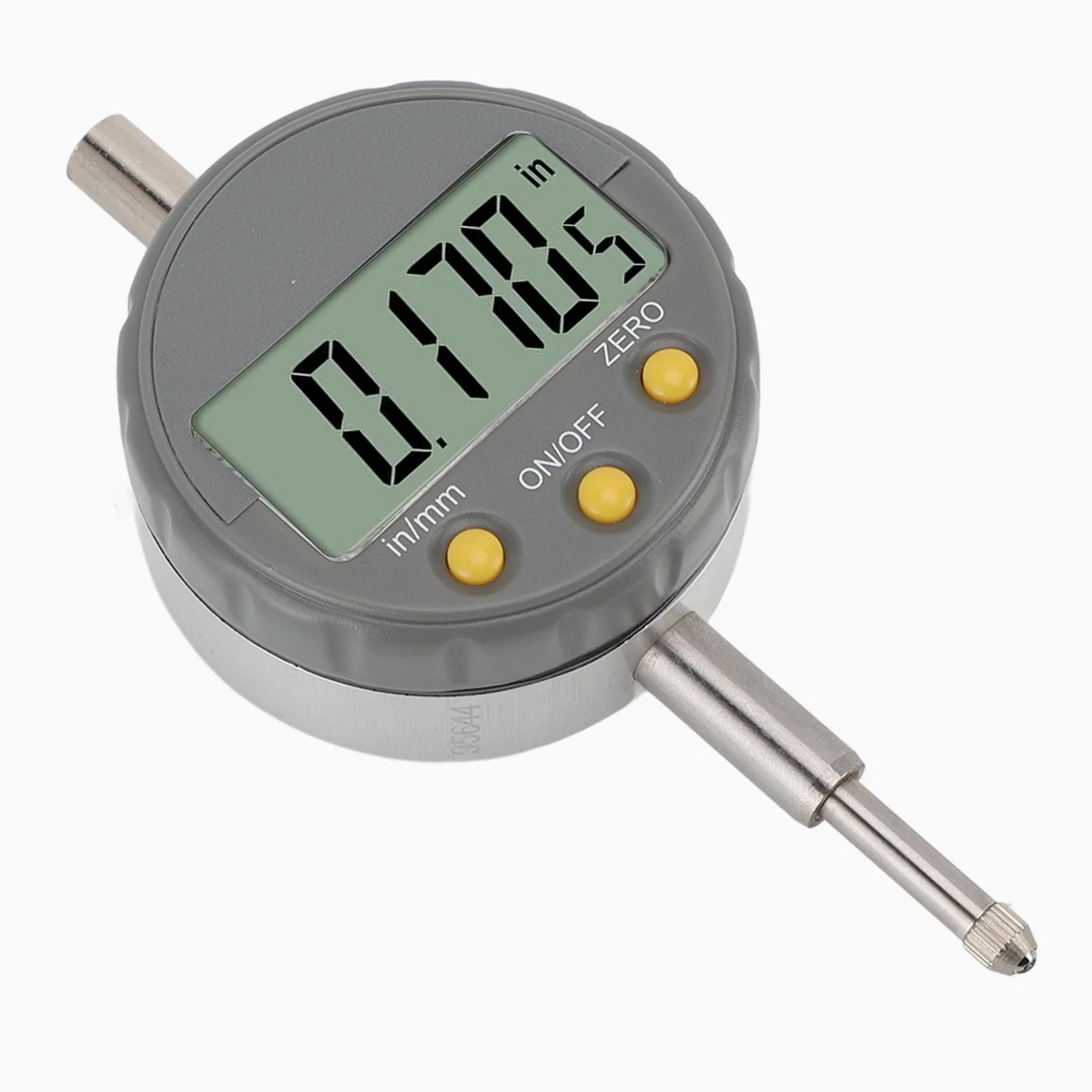 Aramox Digital Dial, Rango de 0-12.5 Mm, Indicador de Marcación Electrónica de Precisión de 0.001 Mm con Base Reemplazable, Pantalla LCD