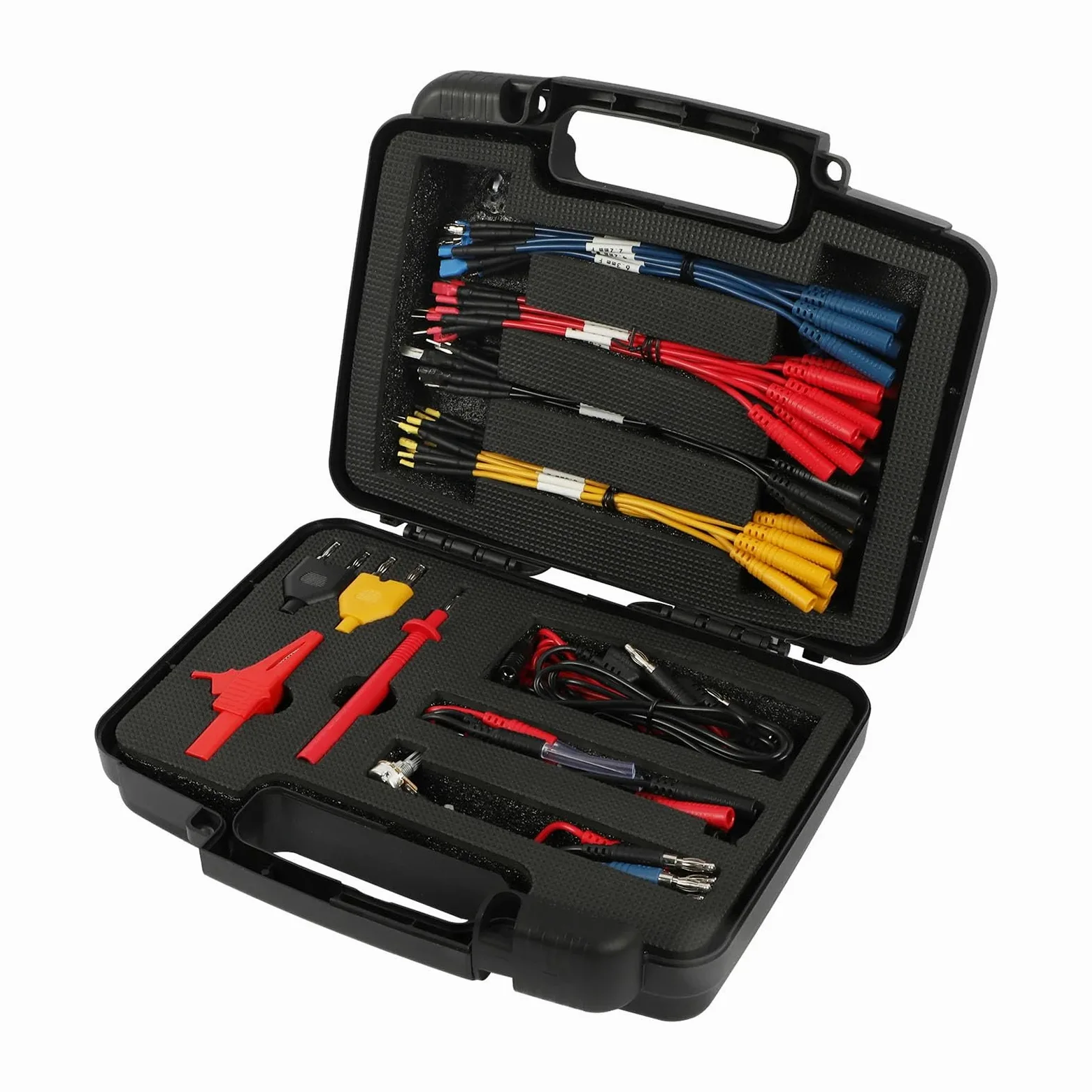 Juego de 68 cables de prueba de circuitos automotrices, juego de pruebas eléctricas para coche, funcionamiento simple para diagnóstico eléctrico de coche y conexión de multímetro, enlace de salida