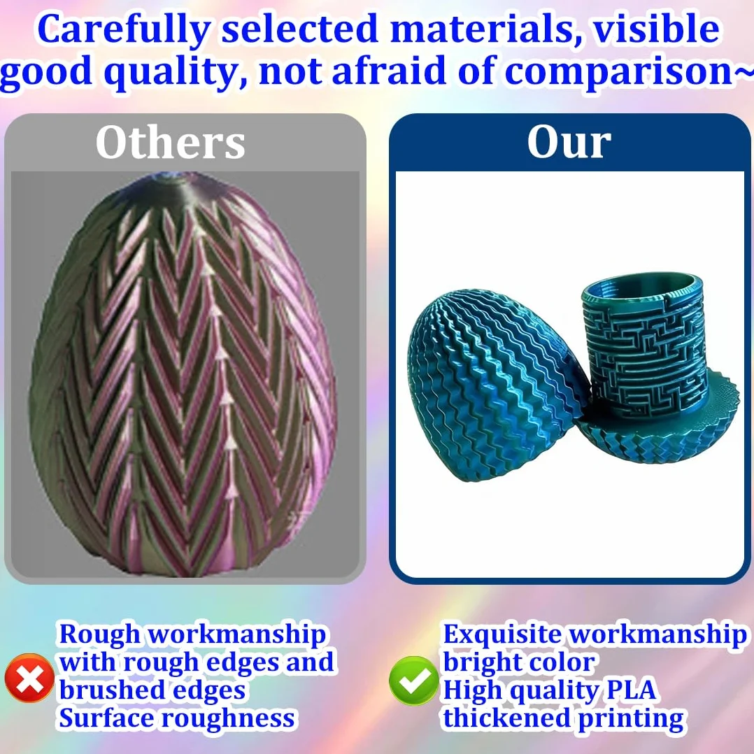YAYNO Caja Misteriosa Enigma Laberinto Ovalado Dinero Impresa 3D Azul-Verde Compartimento Secreto Cilindro Código Entrenamiento Concentración Pascua