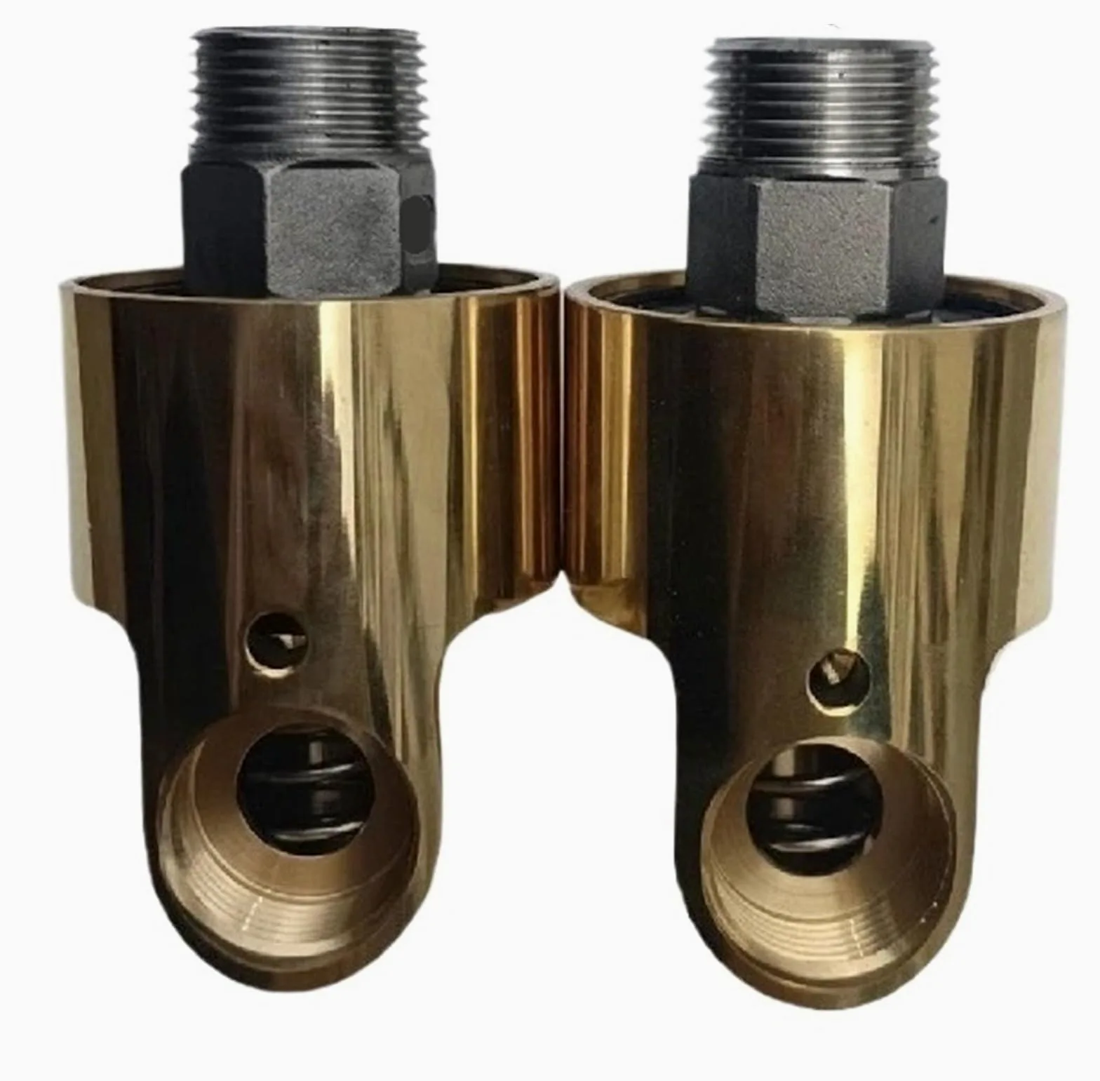 Junta giratoria HD10 DN10 de 3/8 pulgadas, junta giratoria 360, acoplamiento giratorio de agua, aire y aceite, conector universal de pulverización, Unión de rotación de latón(Right Thread)