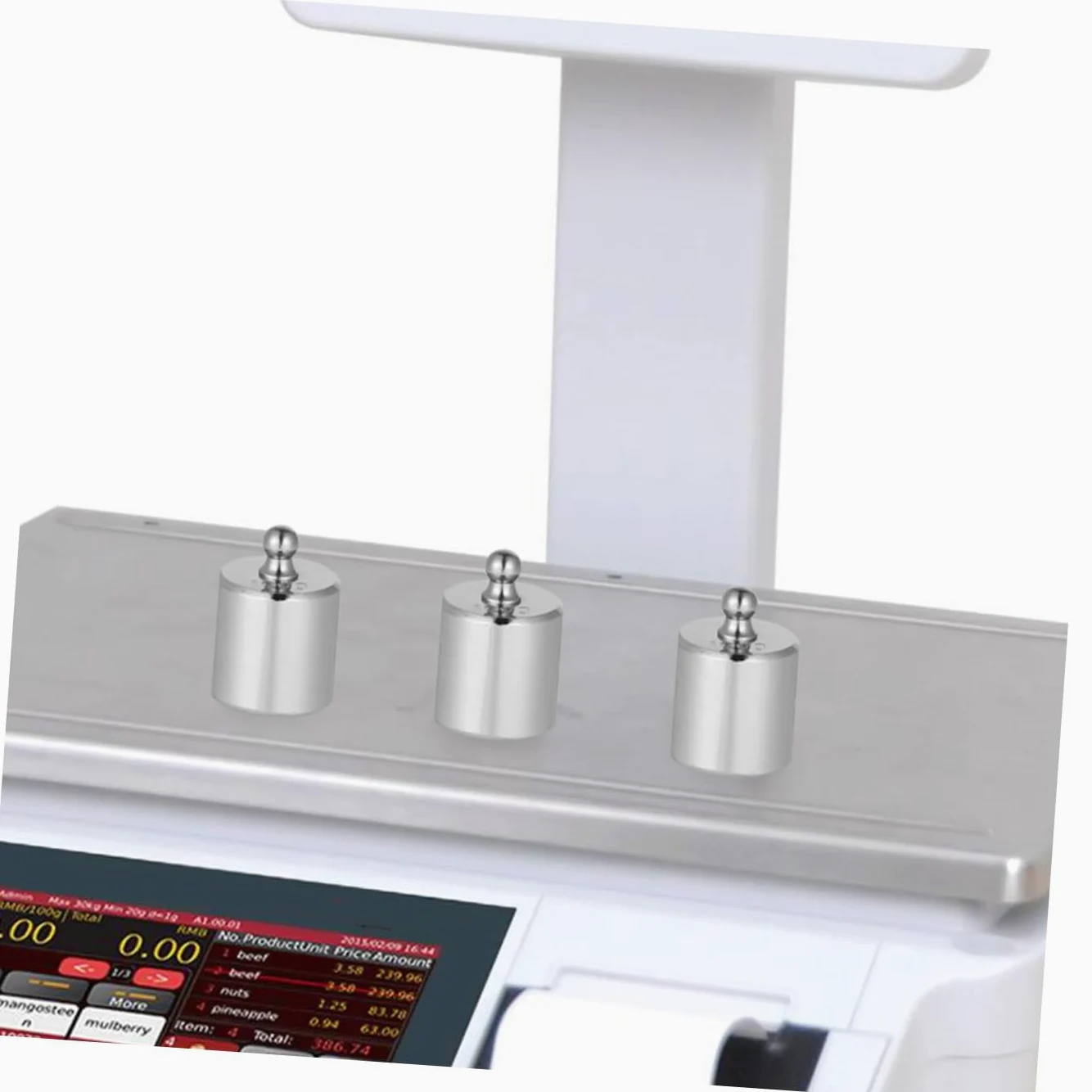 Luxshiny 3 Pesas de Calibración de Acero Cromado M2 100g para Balanzas Electrónicas, Juego de 3 Piezas para Instrumento Educativo y Calibración Precisa en Laboratorio Industrial