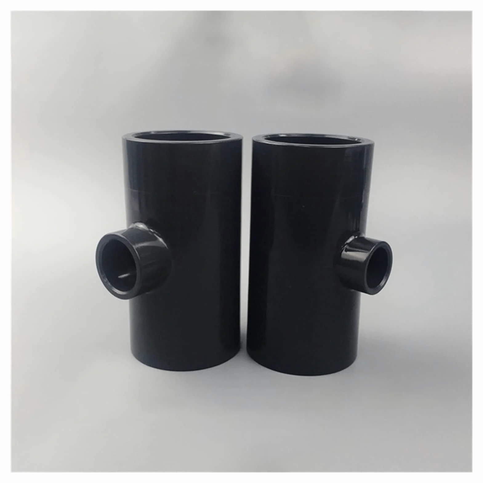 HMTE Accesorios de tubería de Agua de plástico UPVC en T de Diferentes diámetros 1 Pieza (Color : 1 Pcs, Thread Specification : ID 50 X ID40mm) (1 Pcs ID 50 X ID32mm)