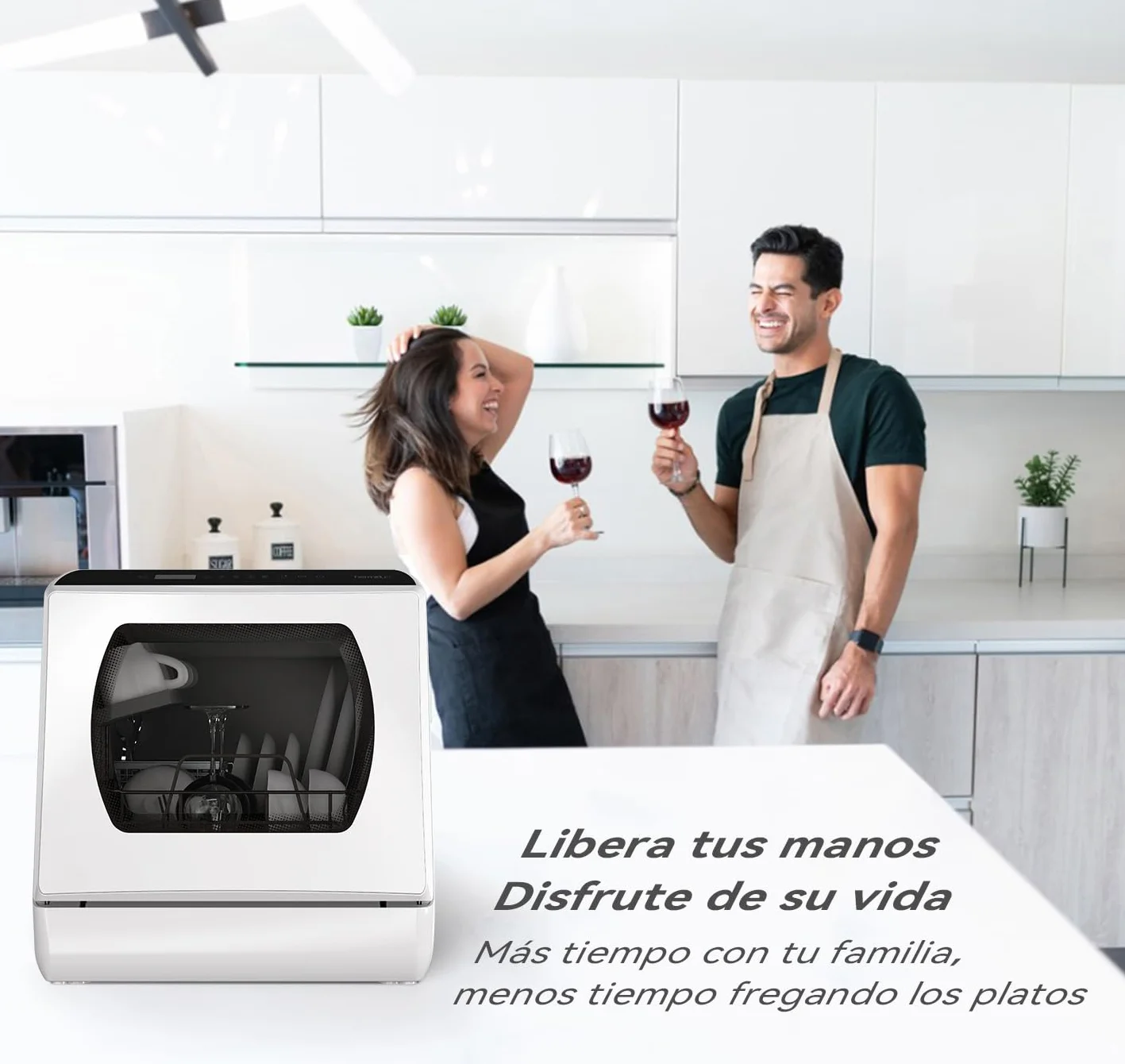 Hermitlux Lavavajillas Compacto 43 cm 4 Juegos 175 kWh/año Blanco