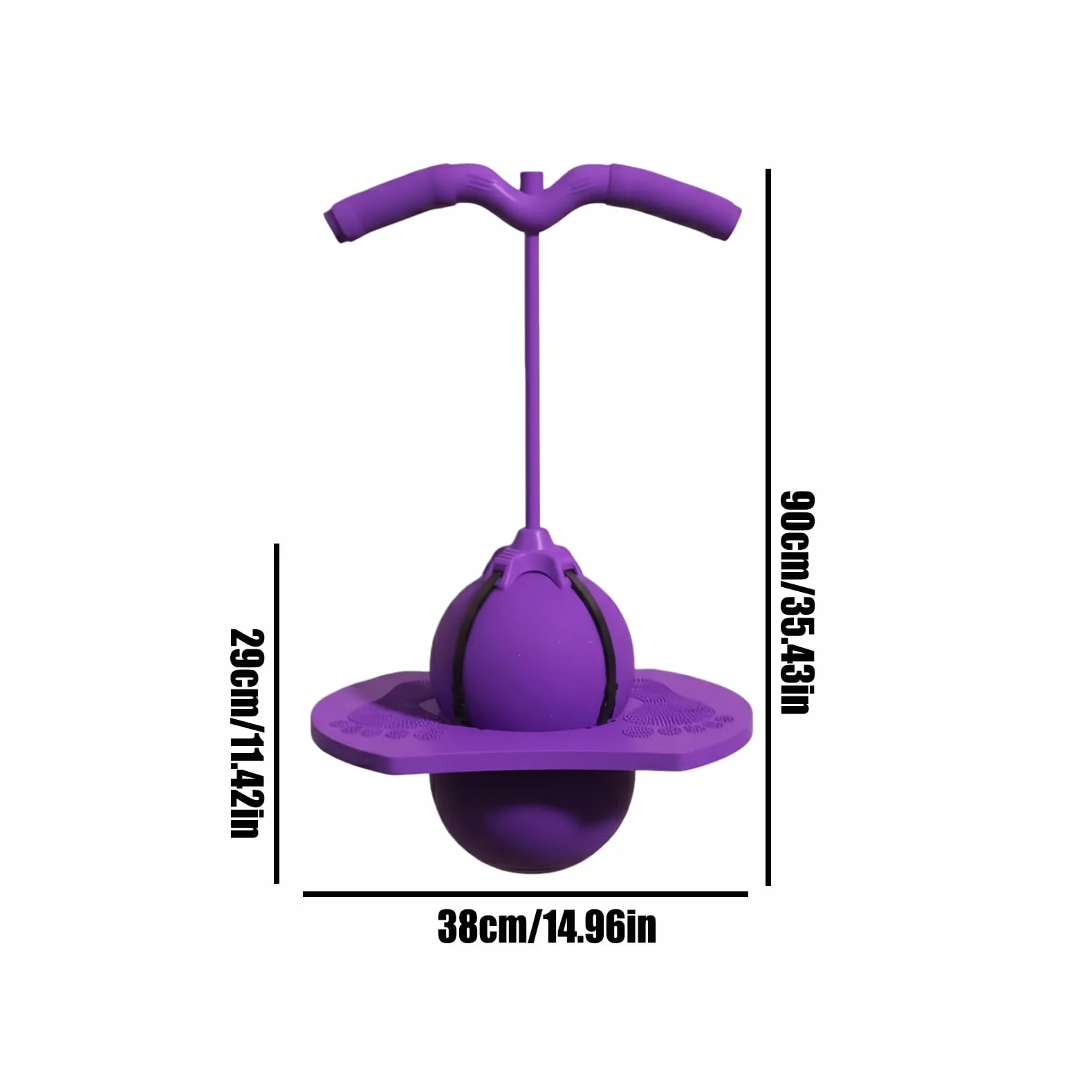 Komboid Pelota salto equilibrio Juego habilidad rebote bolas antideslizantes con mango y bomba