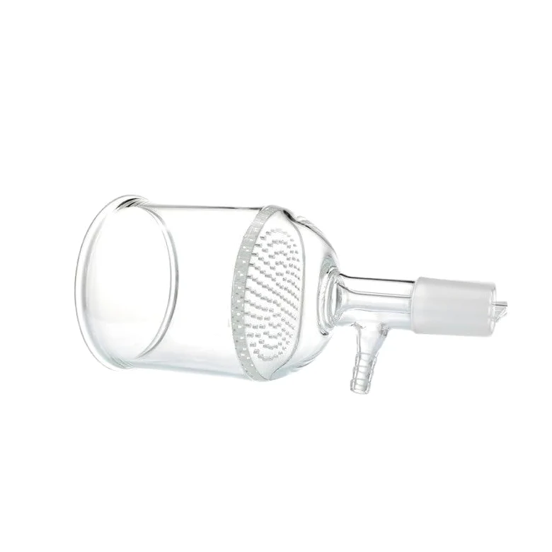 Embudo Büchner de vidrio - Embudo de filtración por succión con calibre de 24 mm, disponible en tamaños de 35 ml a 1000 ml - 1 unidad por paquete(500ml)
