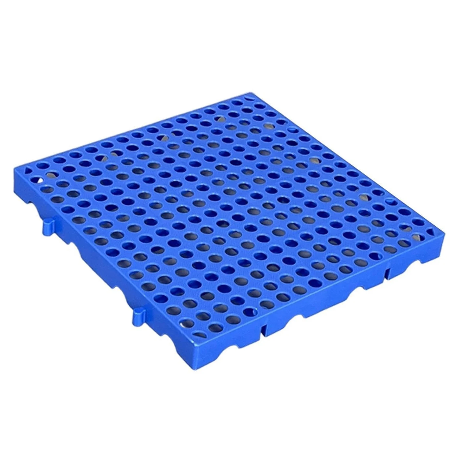 Paleta de plástico resistente al agua entrelazada, 30 x 30 cm, 3 cm de grosor, resistente, apilable, ventilada, solución de almacenamiento para sótanos (paquete de 10)