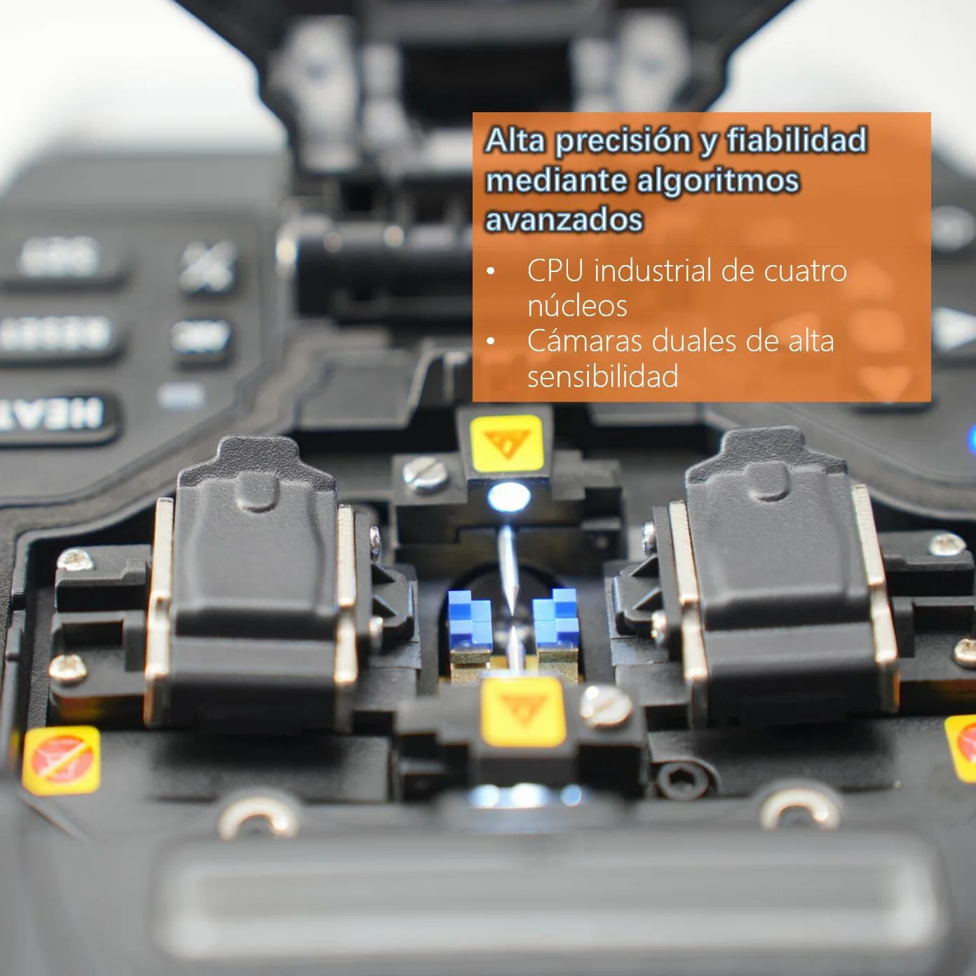 Fusionadora de fibra óptica X800 Alineación de Núcleo a Núcleo para Telecomunicaciones MAN FTTx Rápida Automática