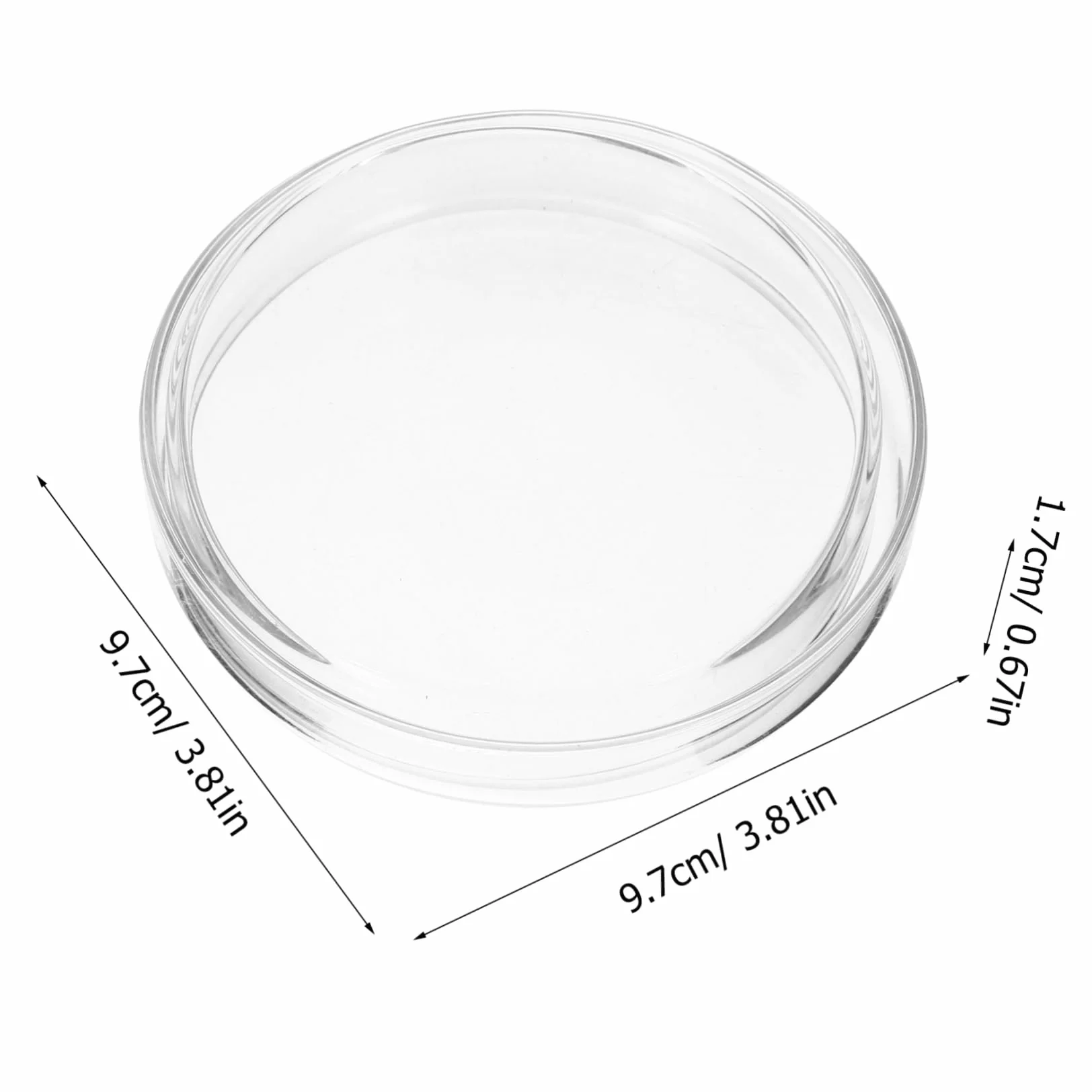 15 Piezas De Petri Placas De Agar De Bandeja De Cultivo Plato Redondo De Agar Soporte De Cultivo De Laboratorio Bandeja De Cultivo De Química Plato De Cultivo De