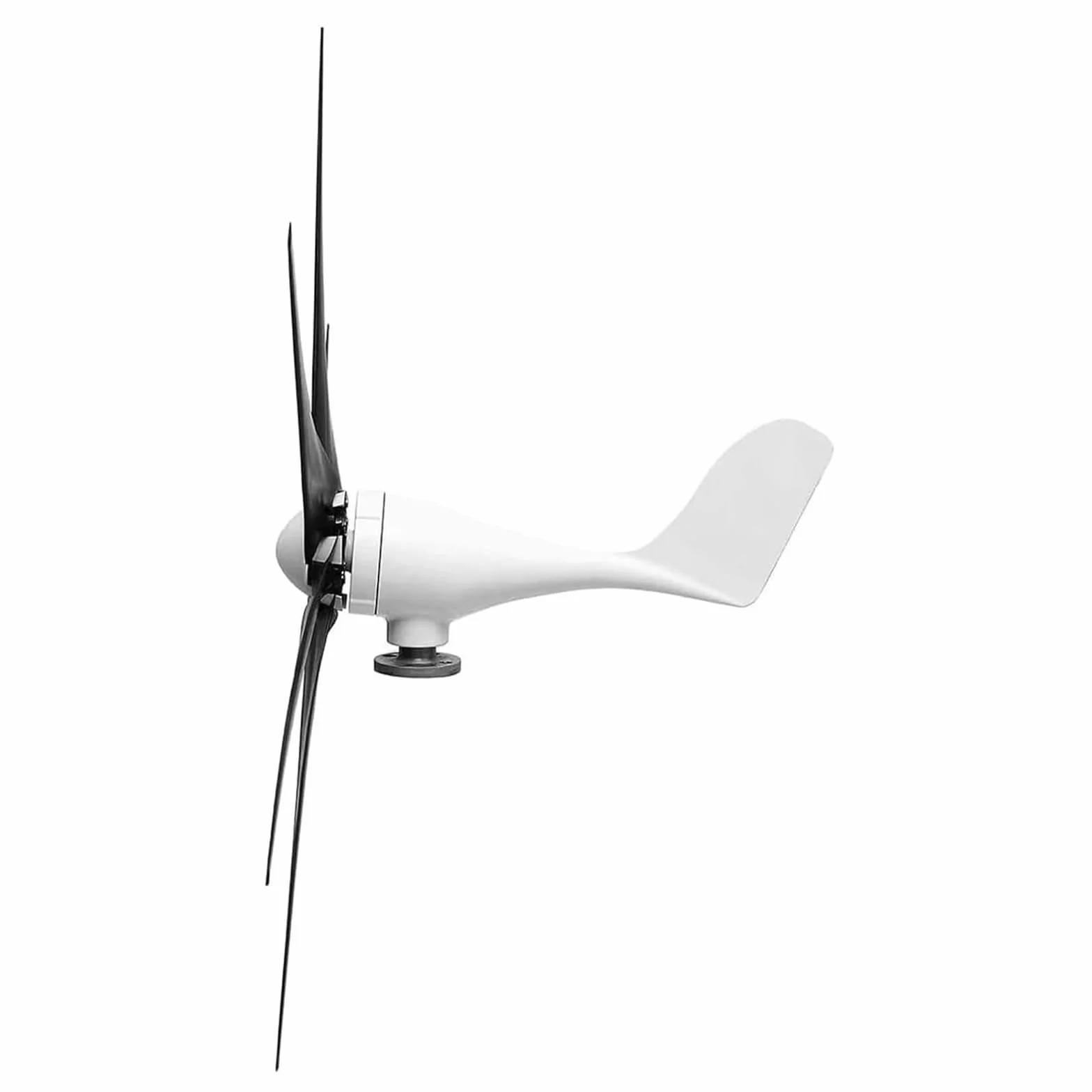 Kit de Generador de Turbina Eólica de 1500W 12V 24V 48V con 6 Aspas, Generador de Turbina Eólica para Baja Velocidad de Viento con Controlador MPPT para Uso Exterior/Calles/Barcos